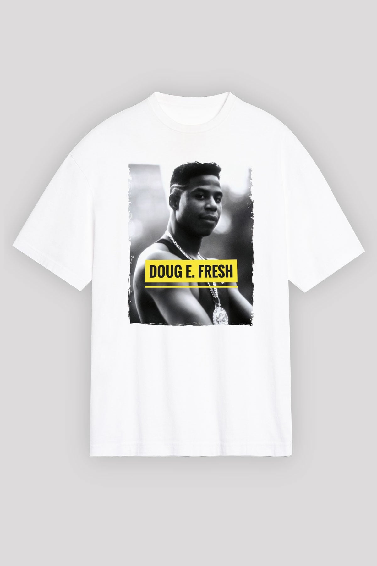 Doug E. Fresh Beyaz Unisex Tişört T-Shirt - TişörtFabrikası