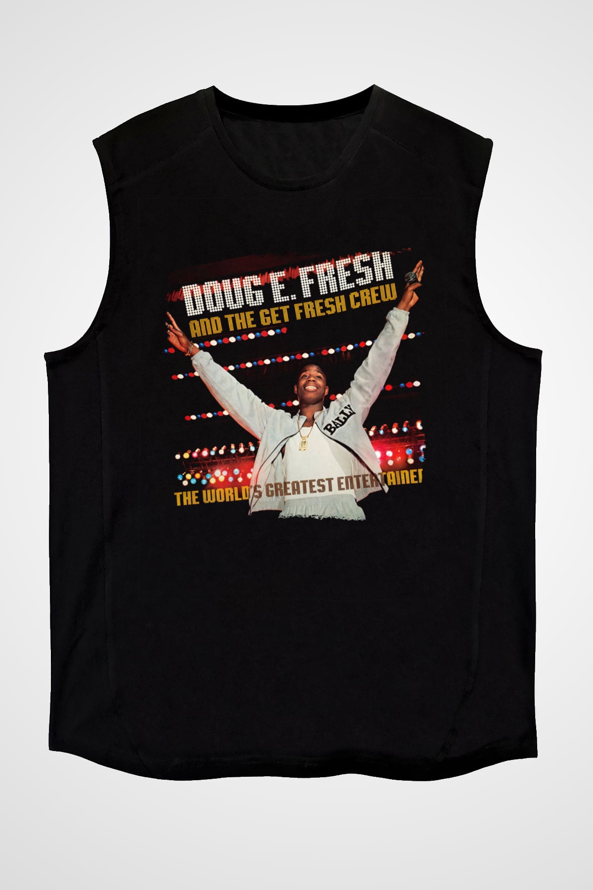 Doug E. Fresh Siyah Unisex Kolsuz Tişört