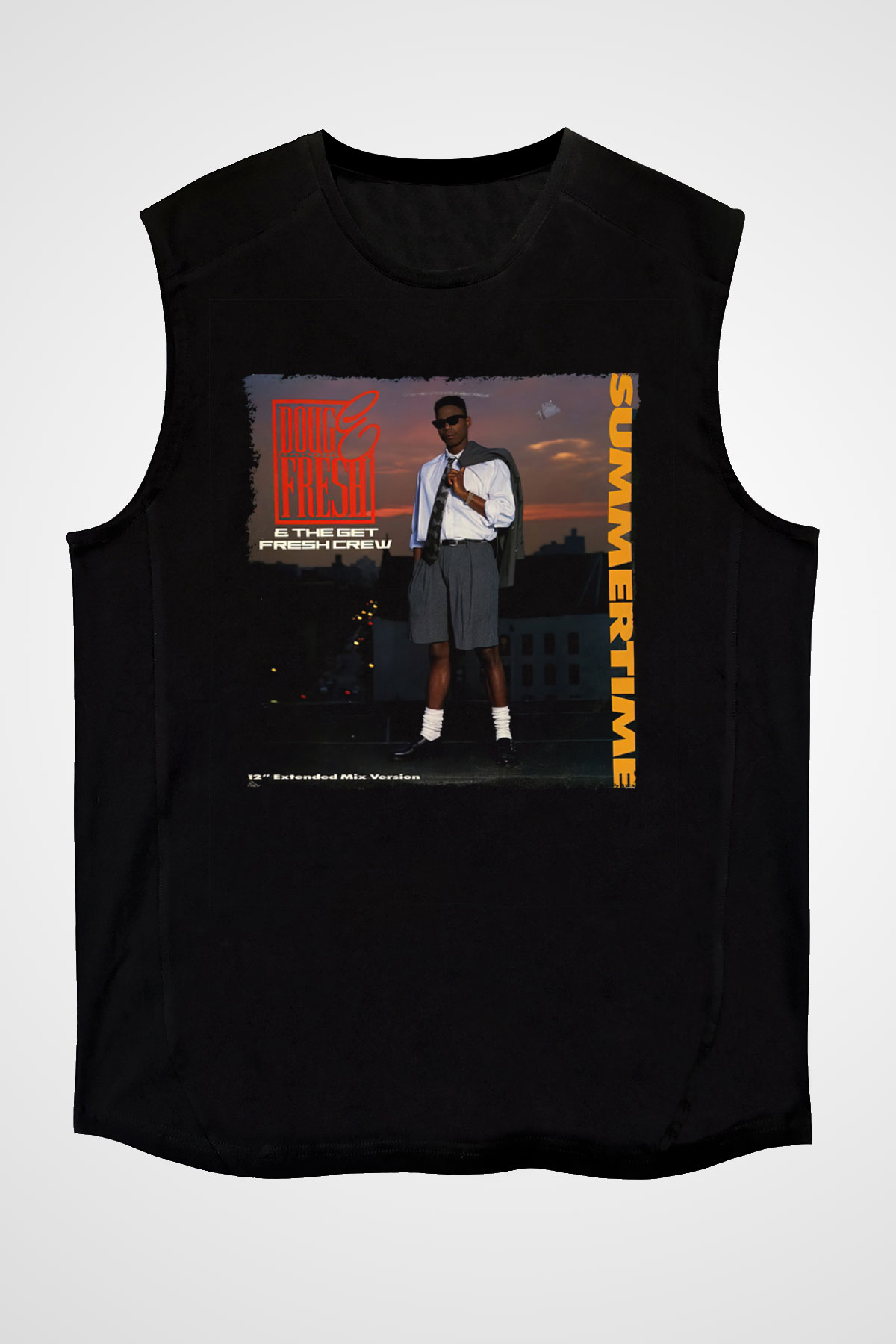 Doug E. Fresh Siyah Unisex Kolsuz Tişört