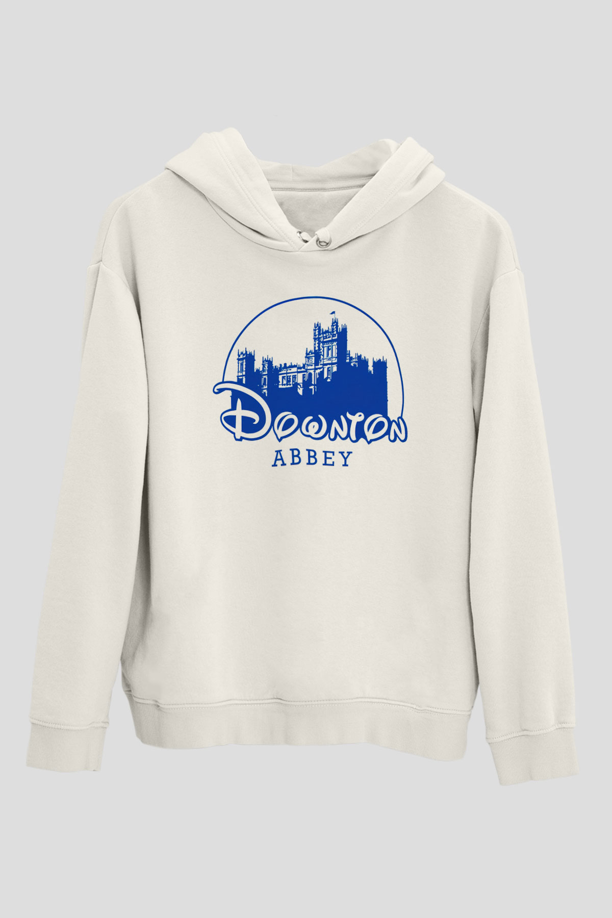 Downtown Abbey Beyaz Unisex Hoodie