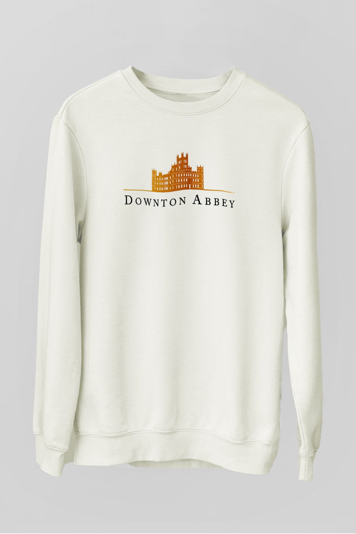 Downtown Abbey Beyaz Unisex Sweatshirt