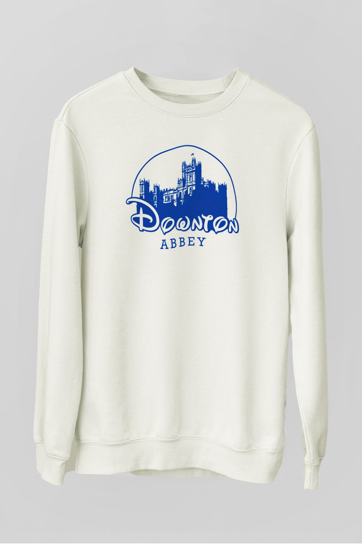 Downtown Abbey Beyaz Unisex Sweatshirt