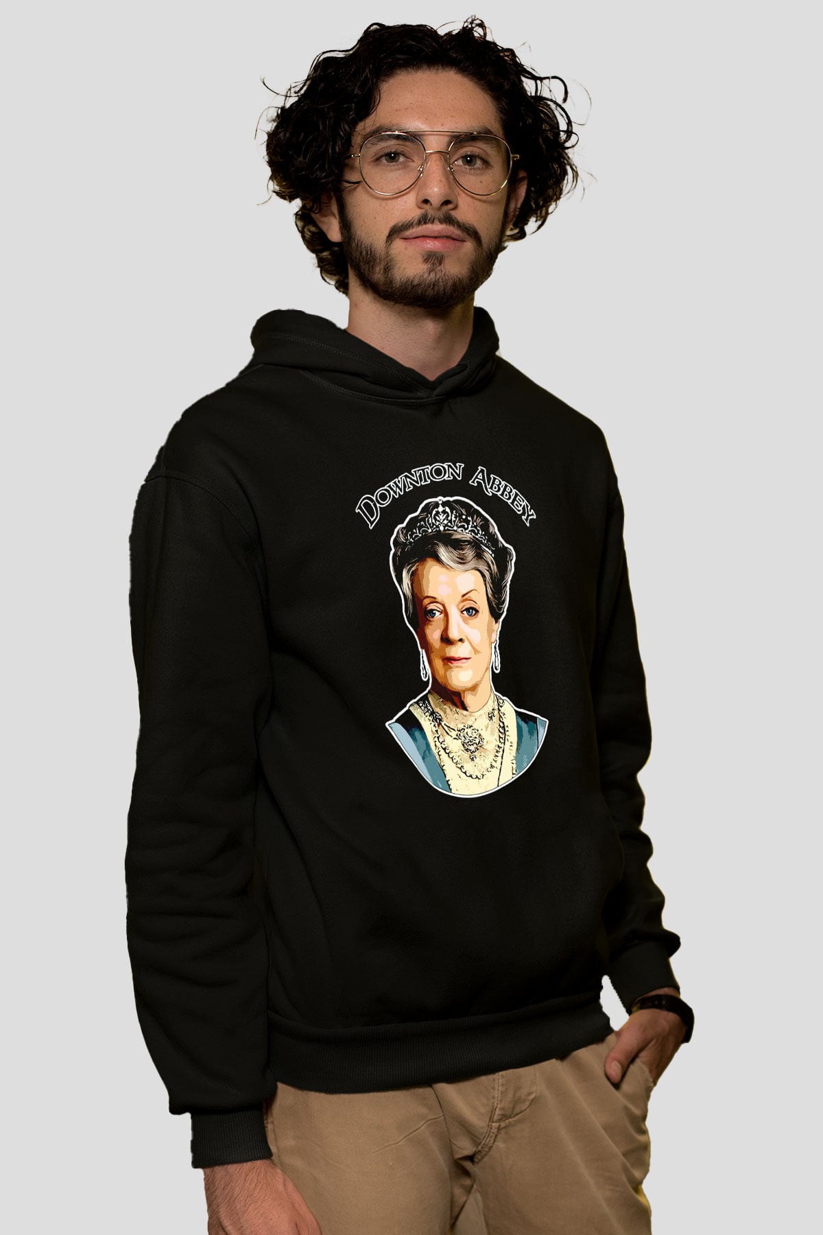 Downtown Abbey Siyah Unisex Hoodie