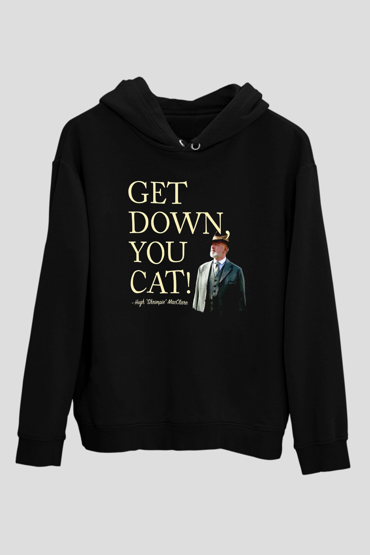 Downtown Abbey Siyah Unisex Hoodie