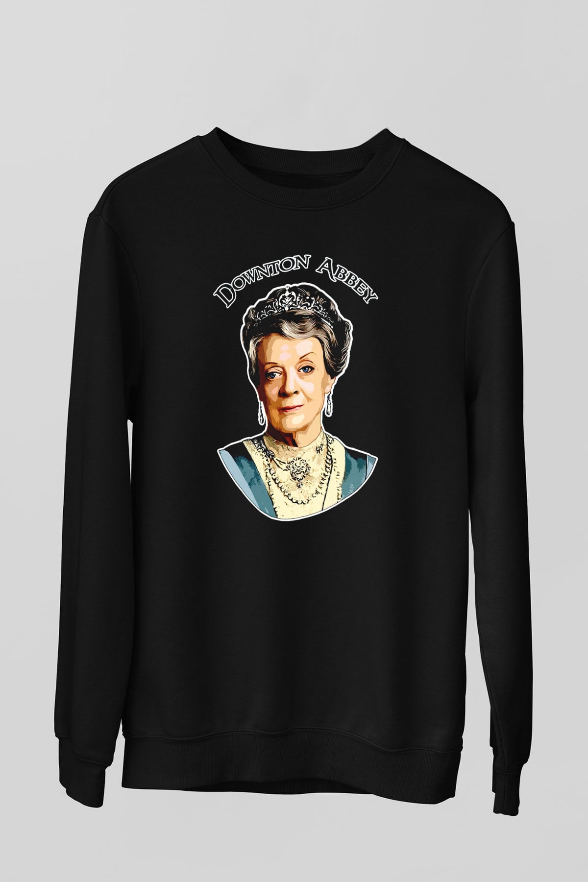 Downtown Abbey Siyah Unisex Sweatshirt