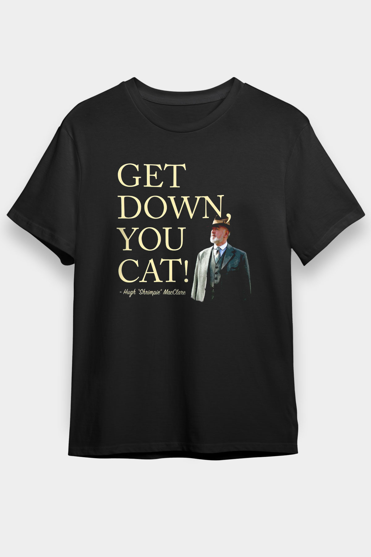 Downtown Abbey Siyah Unisex Tişört T-Shirt