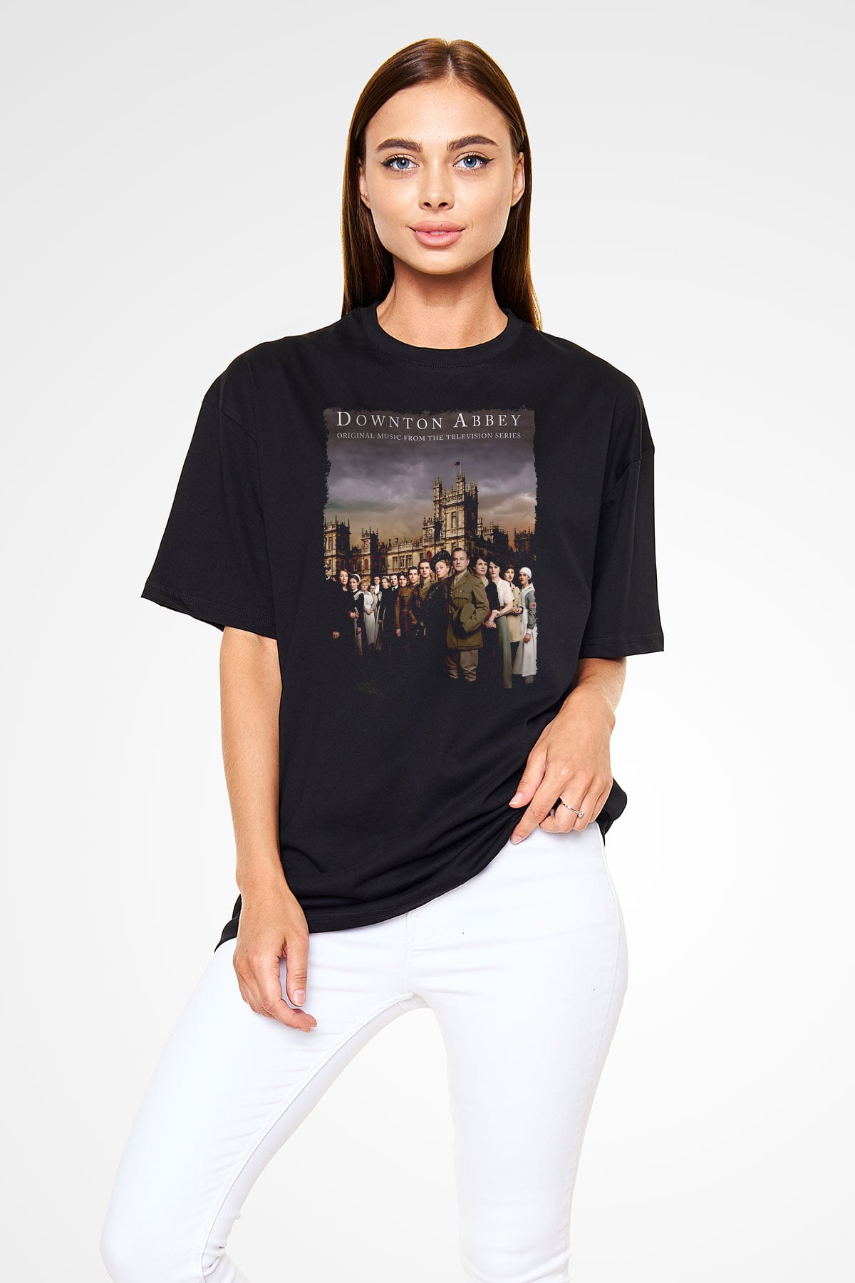 Downtown Abbey Siyah Unisex Tişört T-Shirt