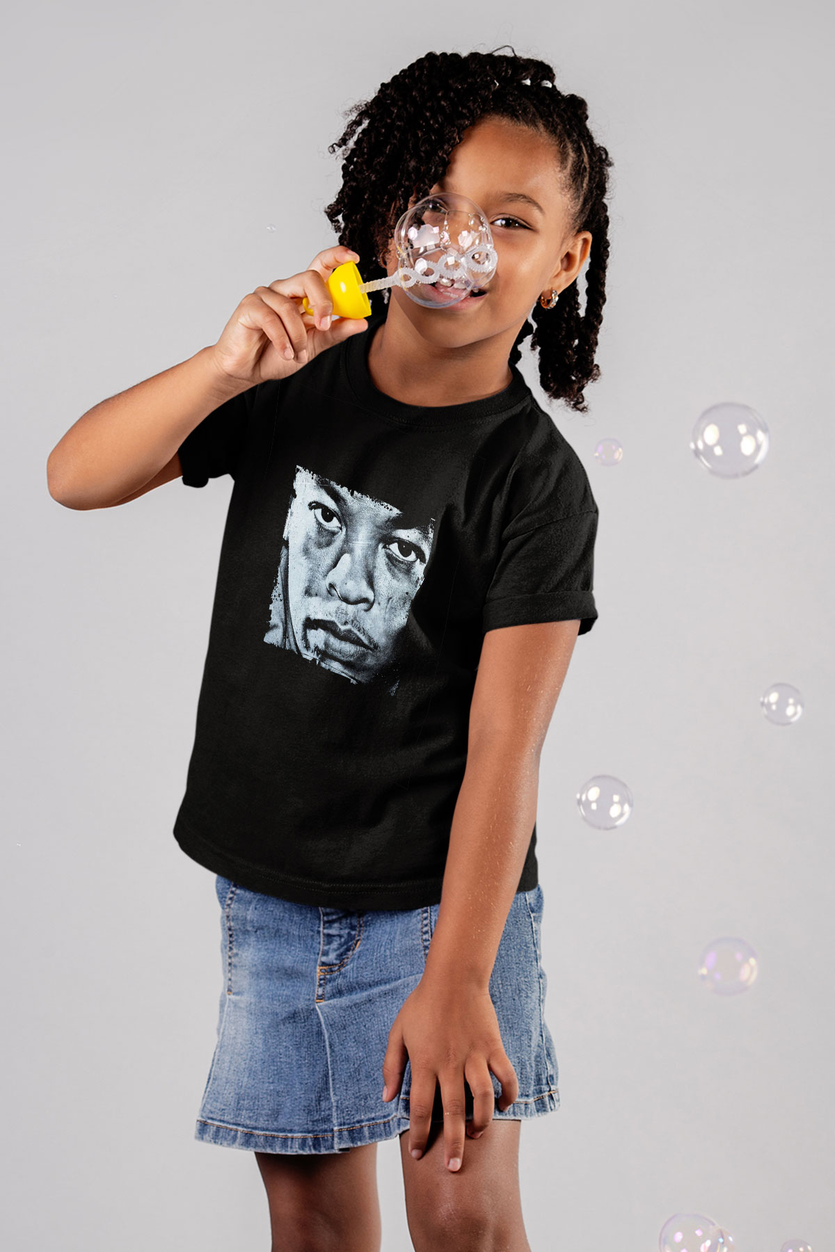Dr. Dre Baskılı Unisex Siyah Çocuk Tişört