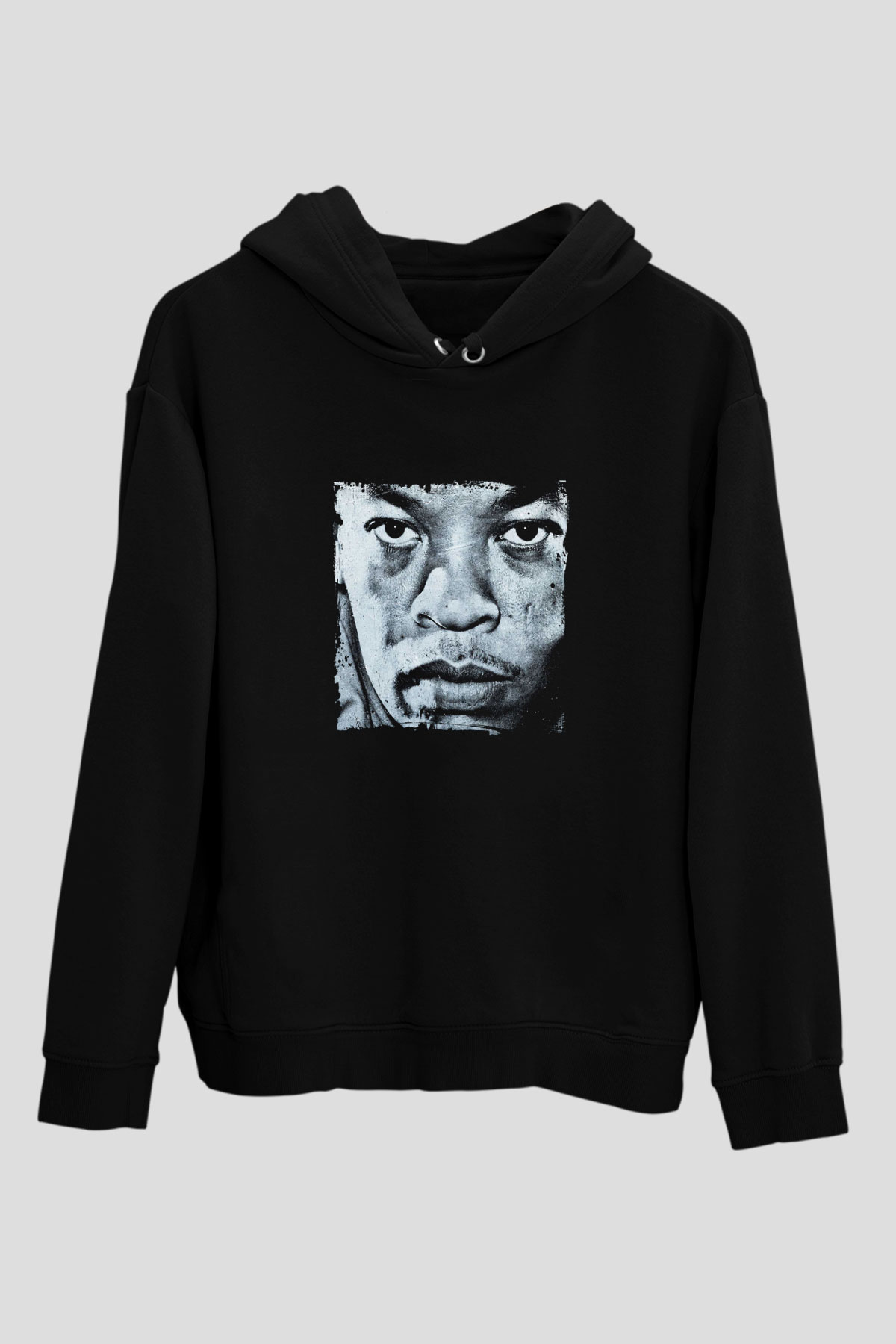 Dr. Dre Baskılı Unisex Siyah Hoodie