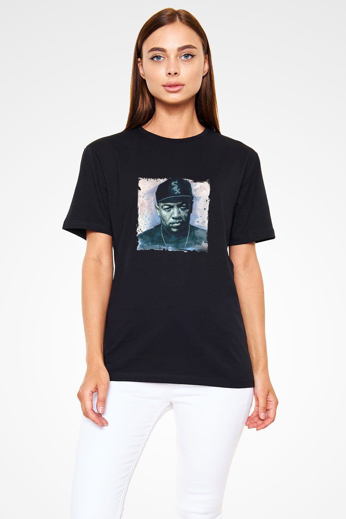 Dr. Dre Baskılı Unisex Siyah Tişört