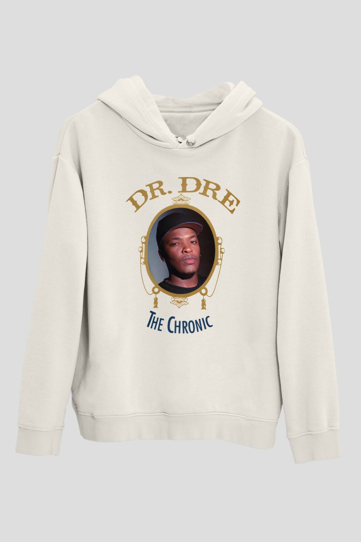 Dr.Dre Beyaz Unisex Kapşonlu Sweatshirt