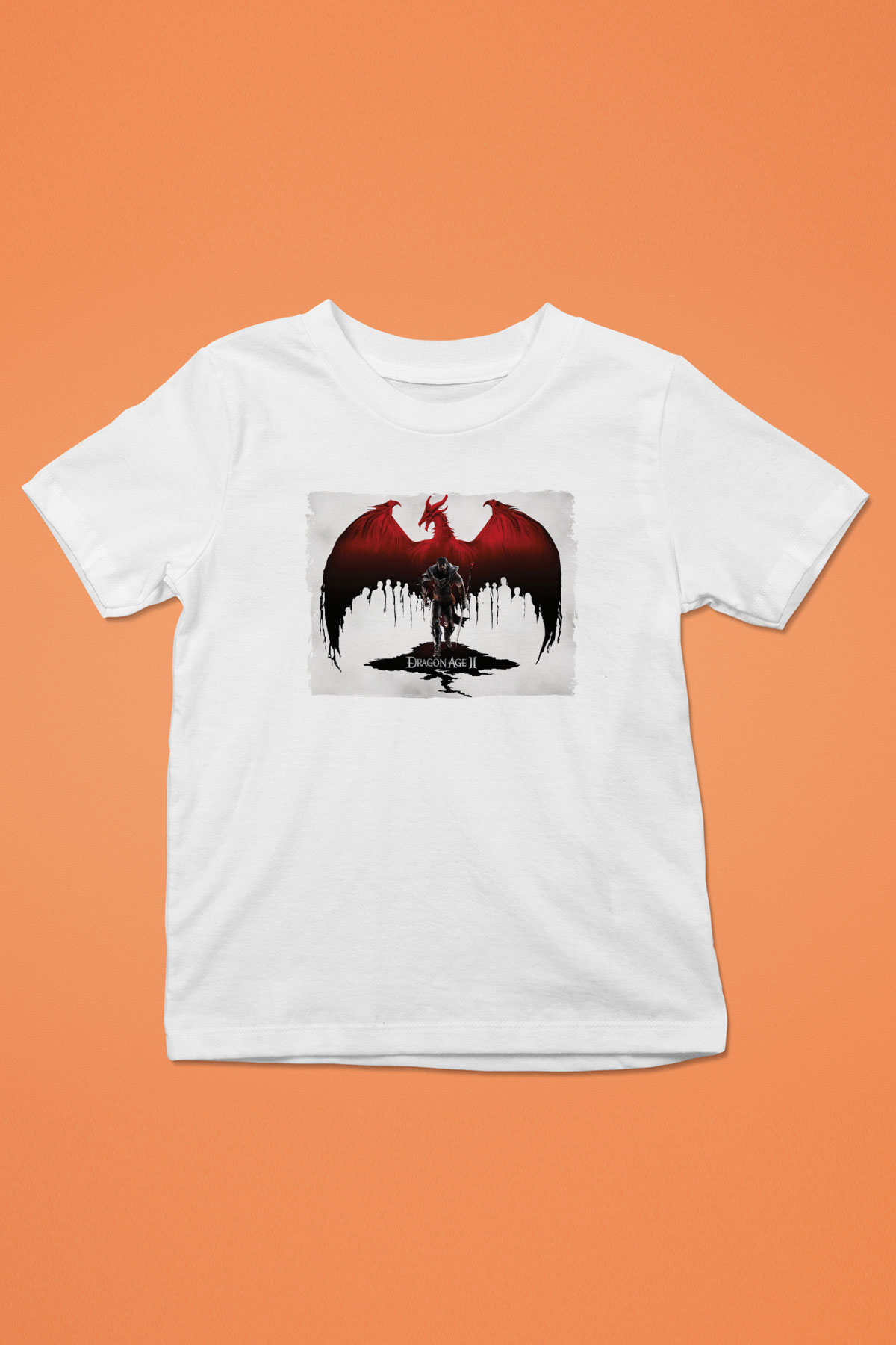 Dragon Age Beyaz Unisex Çocuk Tişört