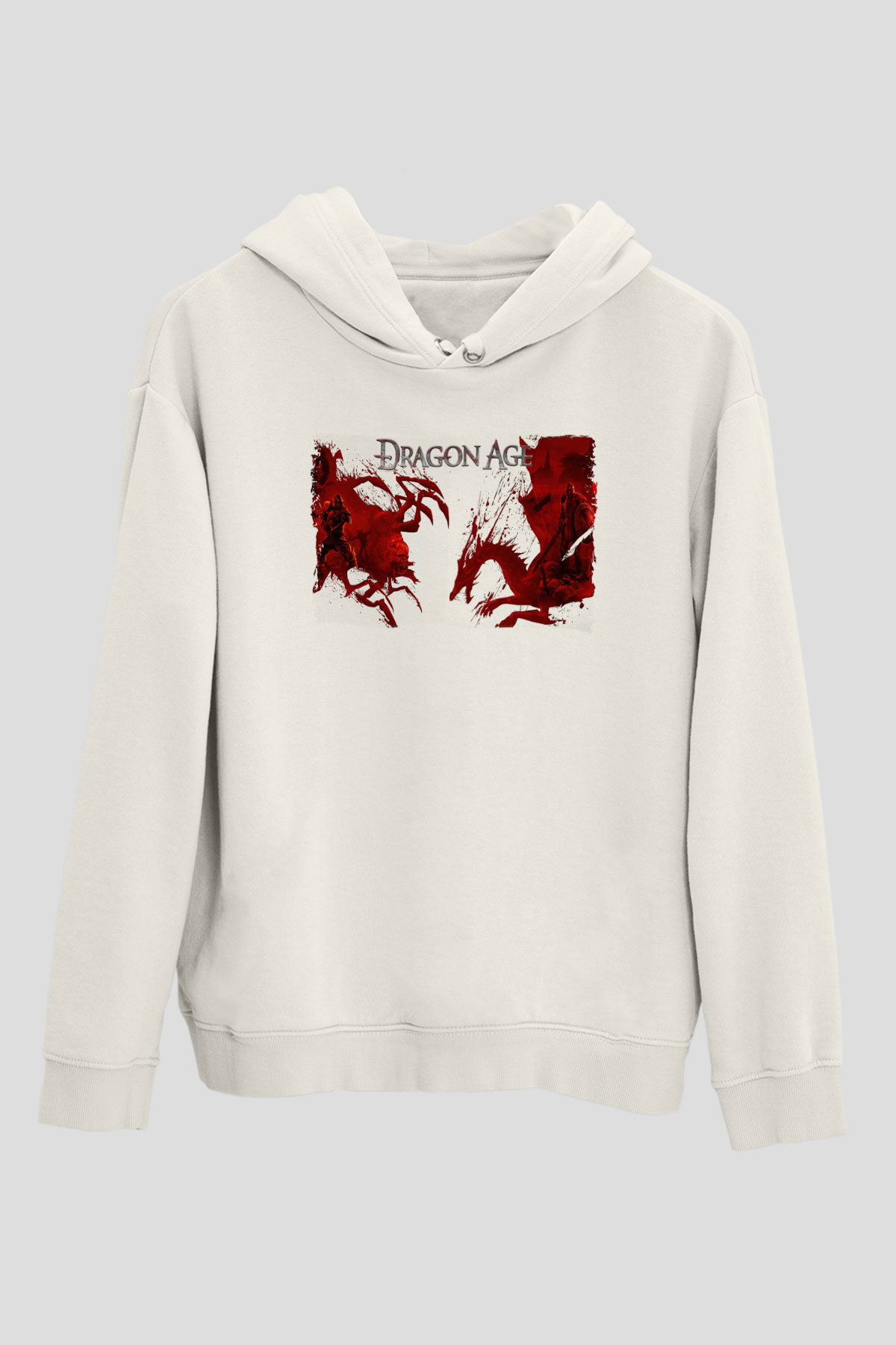 Dragon Age Beyaz Unisex Hoodie