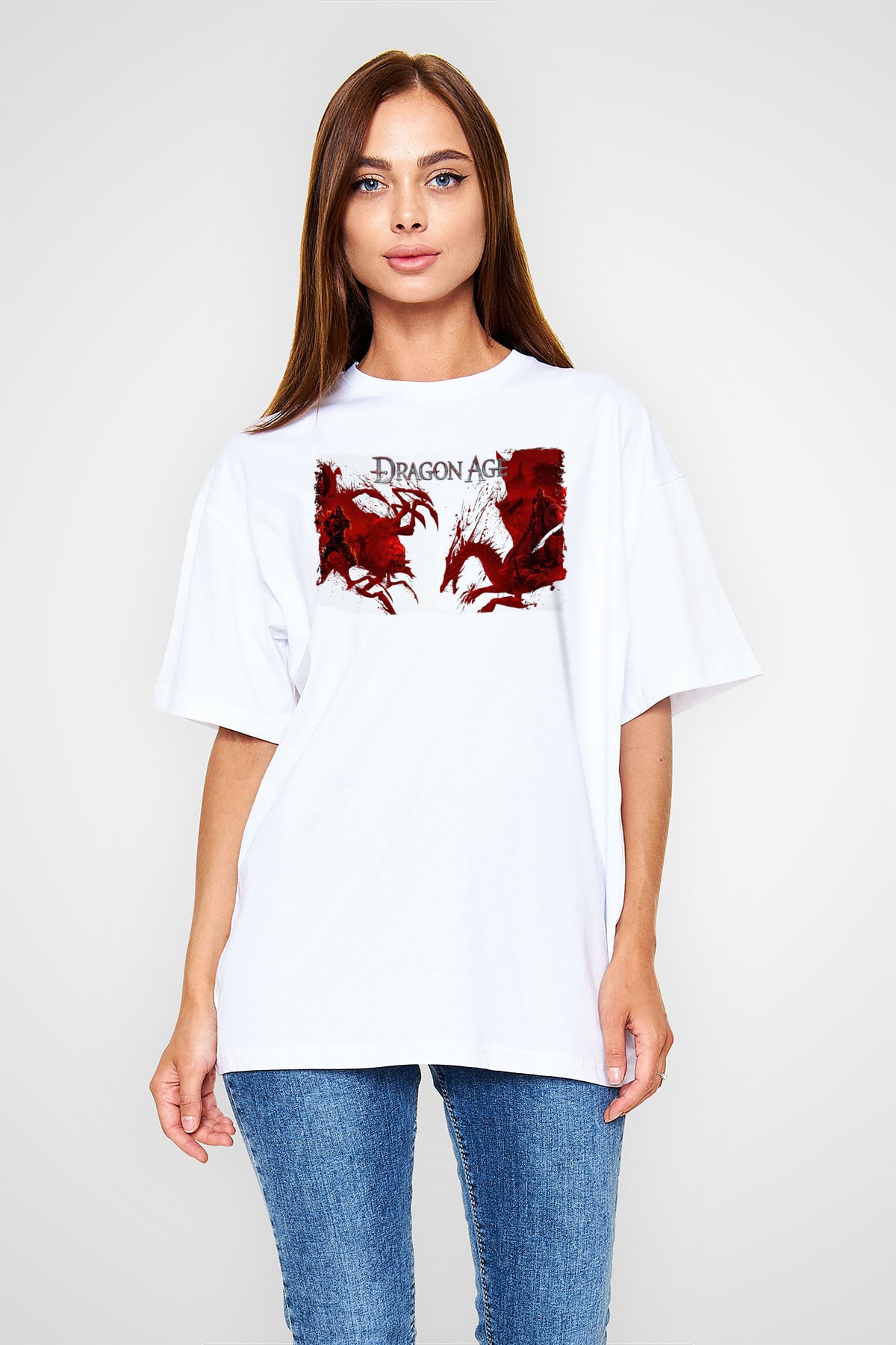 Dragon Age Beyaz Unisex Tişört T-Shirt