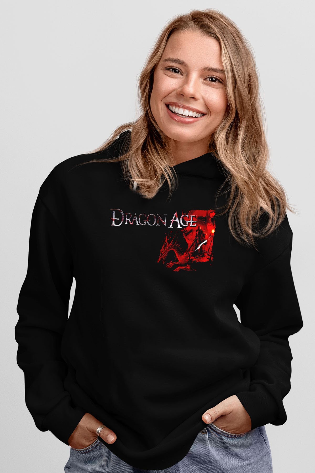 Dragon Age Siyah Unisex Hoodie