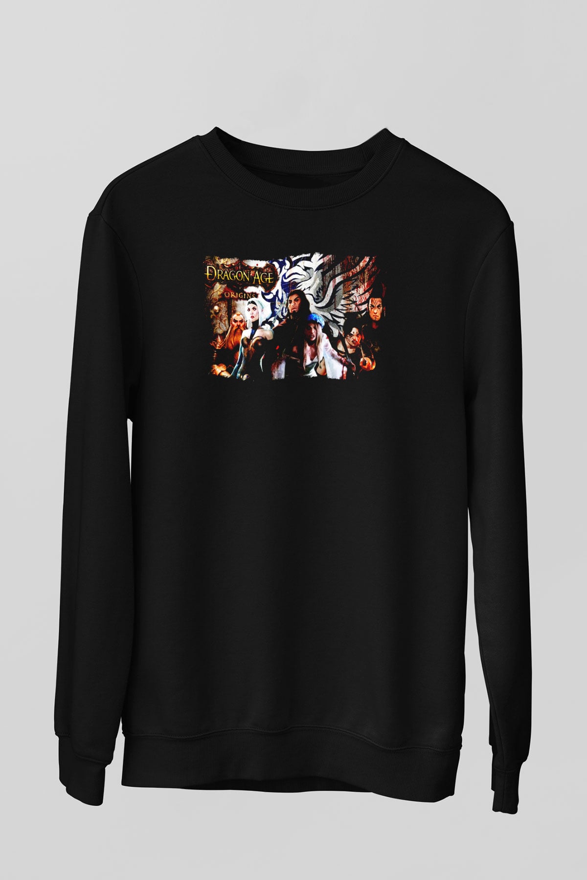 Dragon Age Siyah Unisex Sweatshirt