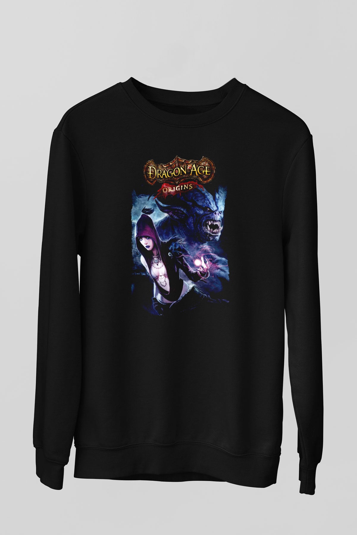 Dragon Age Siyah Unisex Sweatshirt