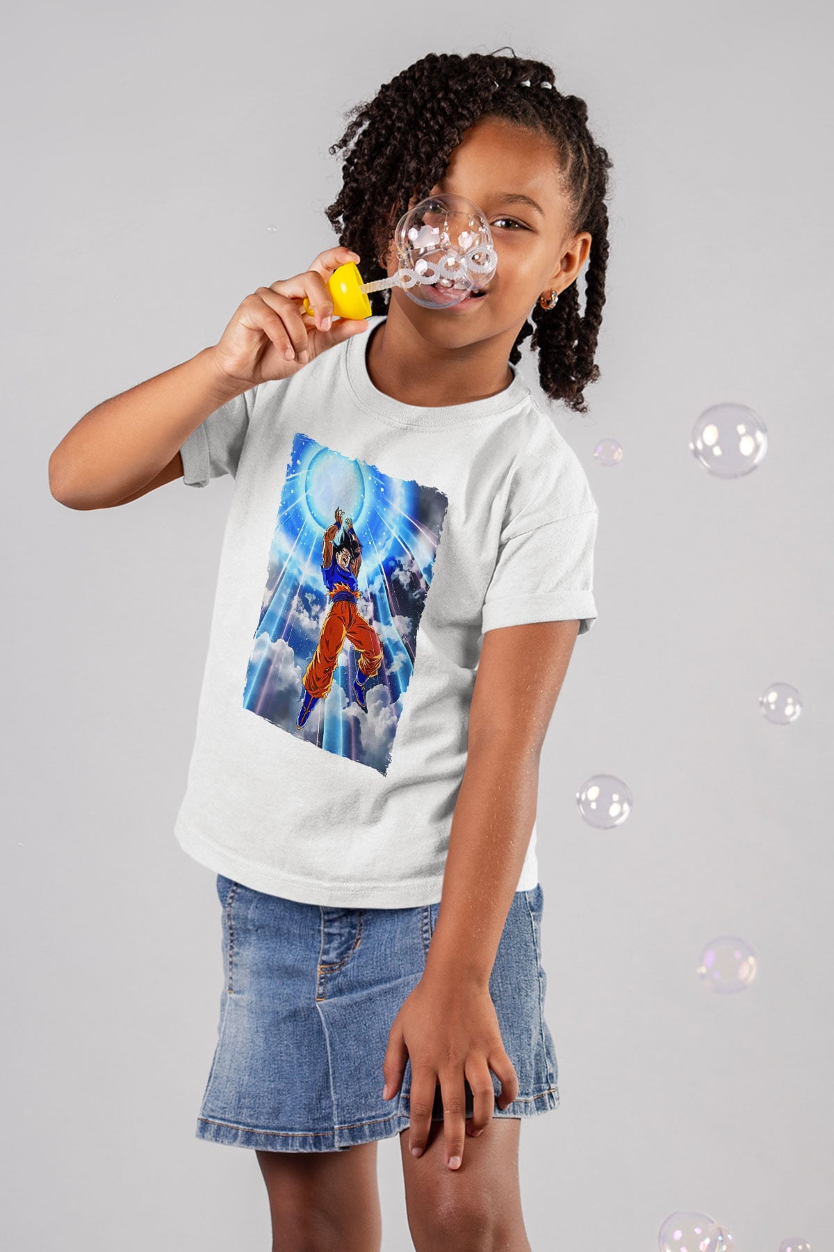 Dragonball Beyaz Unisex Çocuk Tişört