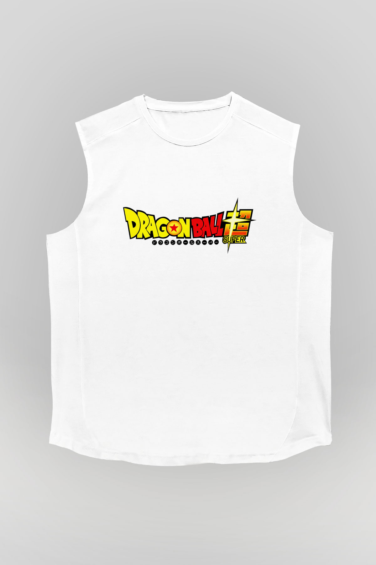 Dragonball Beyaz Unisex Kolsuz Tişört