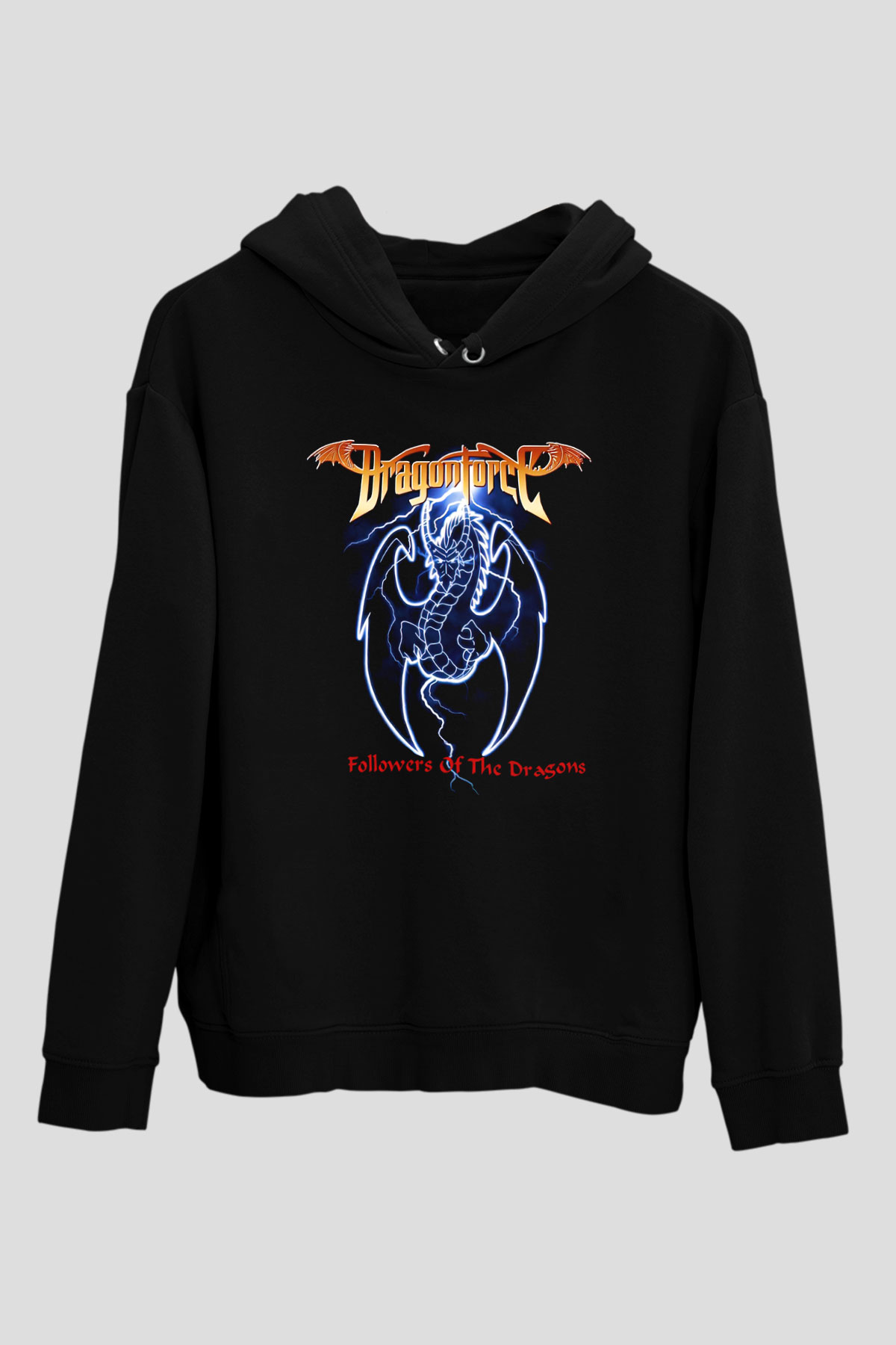 DragonForce Siyah Unisex Hoodie