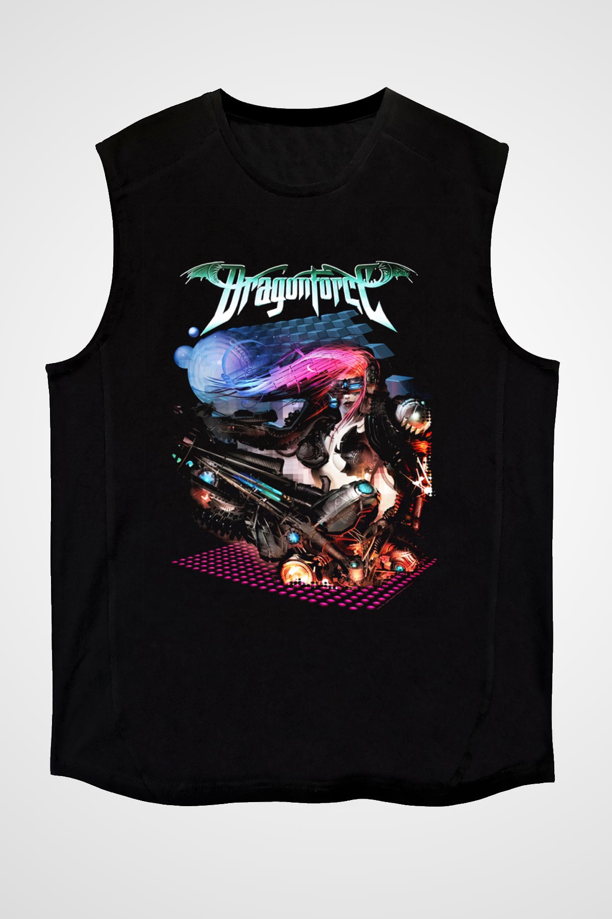 DragonForce Siyah Unisex Kolsuz Tişört