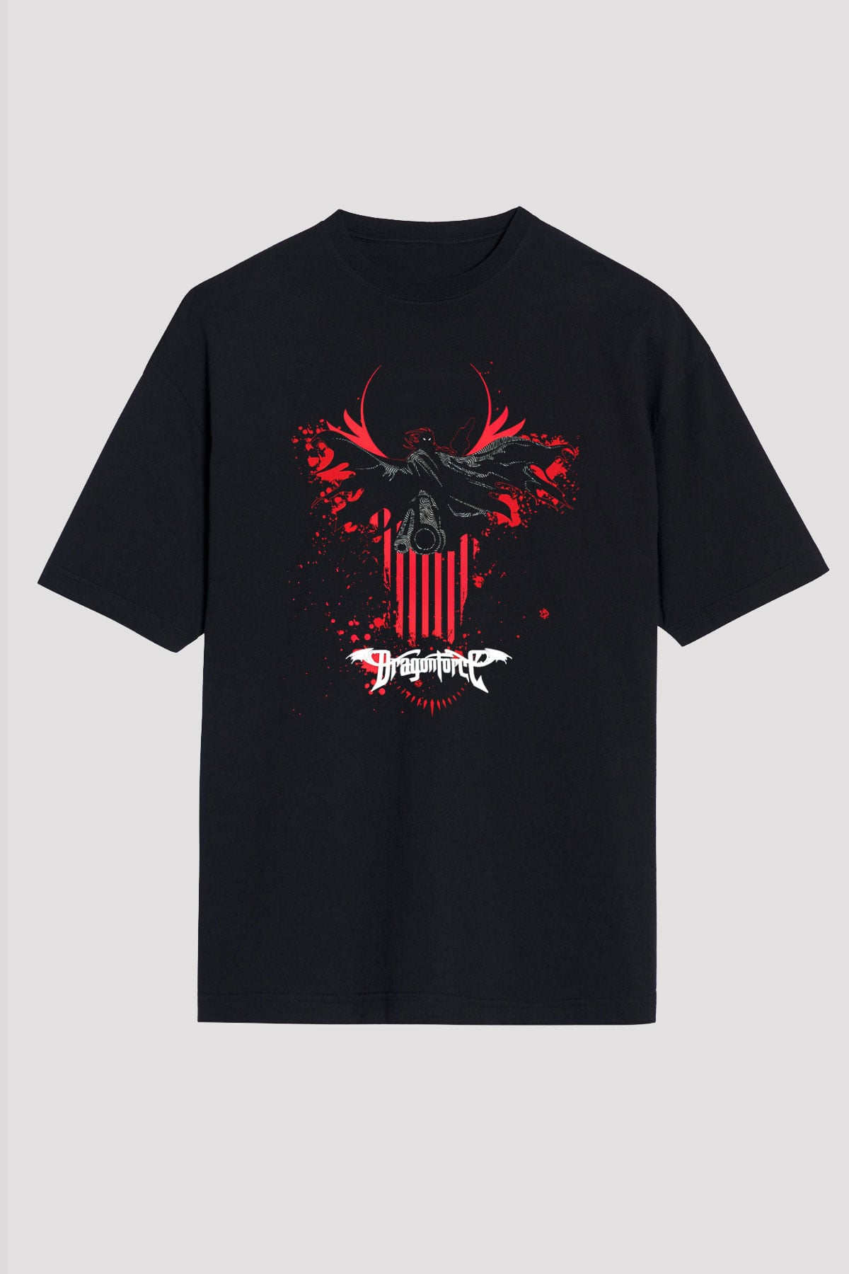 DragonForce Siyah Unisex Oversize Tişört T-Shirt
