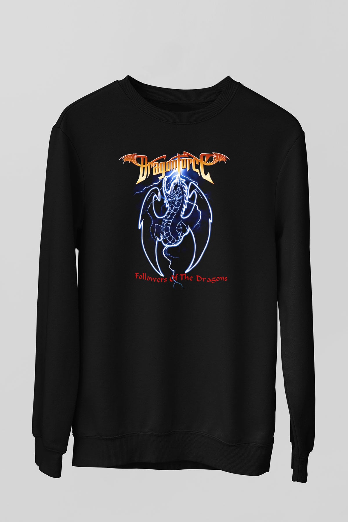 DragonForce Siyah Unisex Sweatshirt
