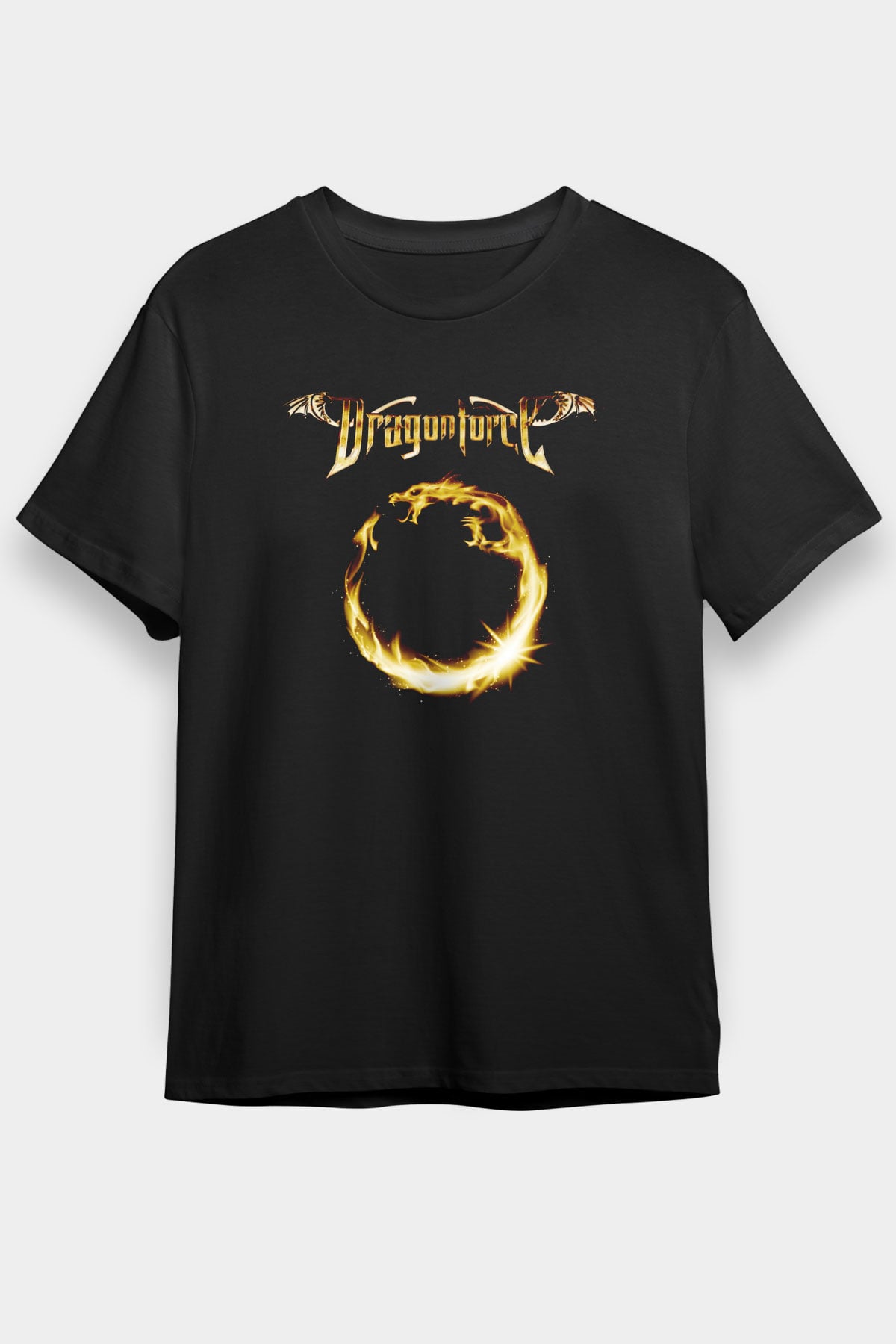 DragonForce Siyah Unisex Tişört T-Shirt - TişörtFabrikası