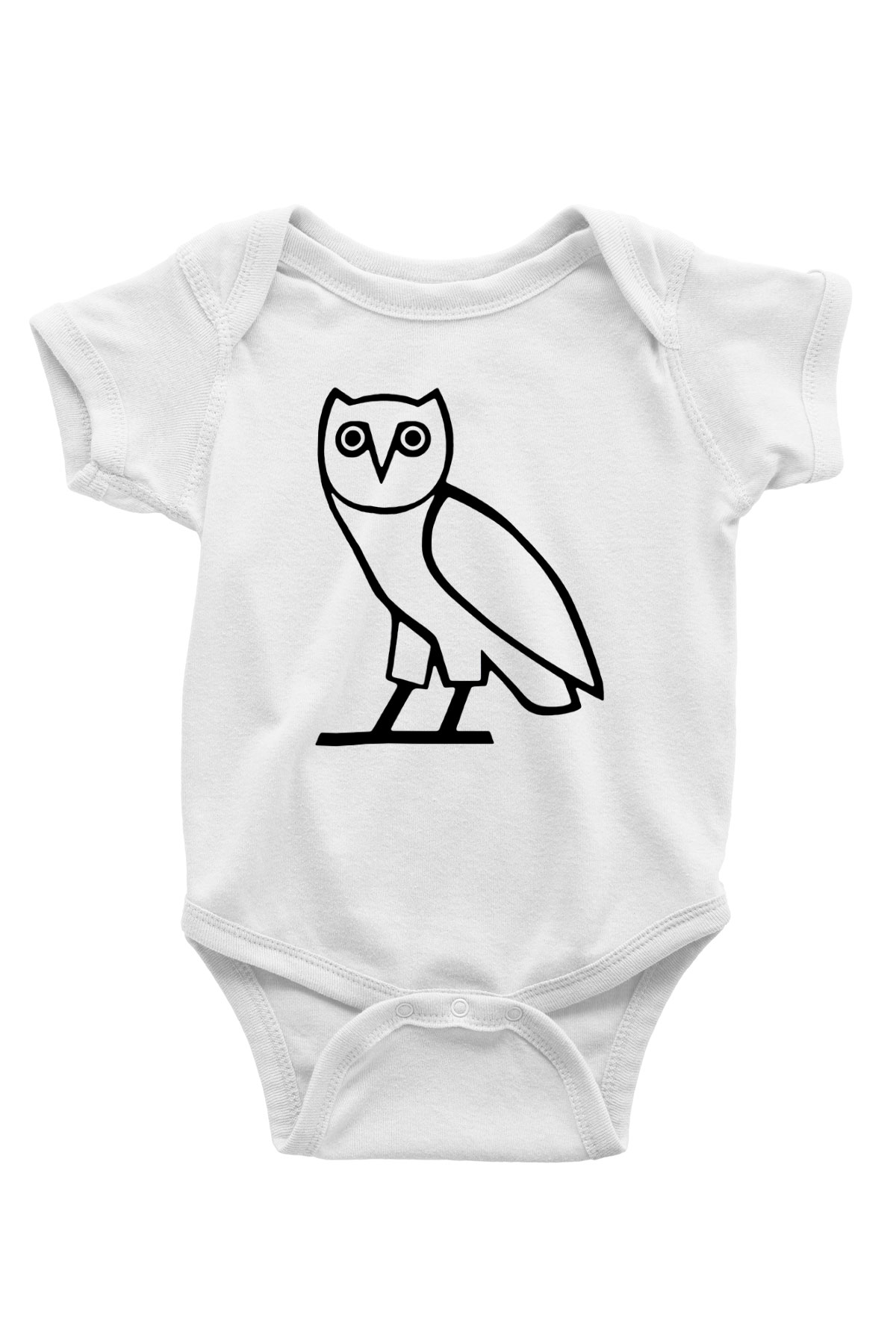 Drake Baskılı Beyaz Unisex Bebek Body - Zıbın