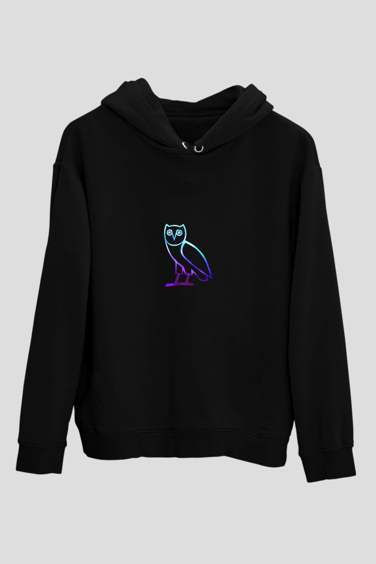 Drake Baskılı Unisex Siyah Hoodie