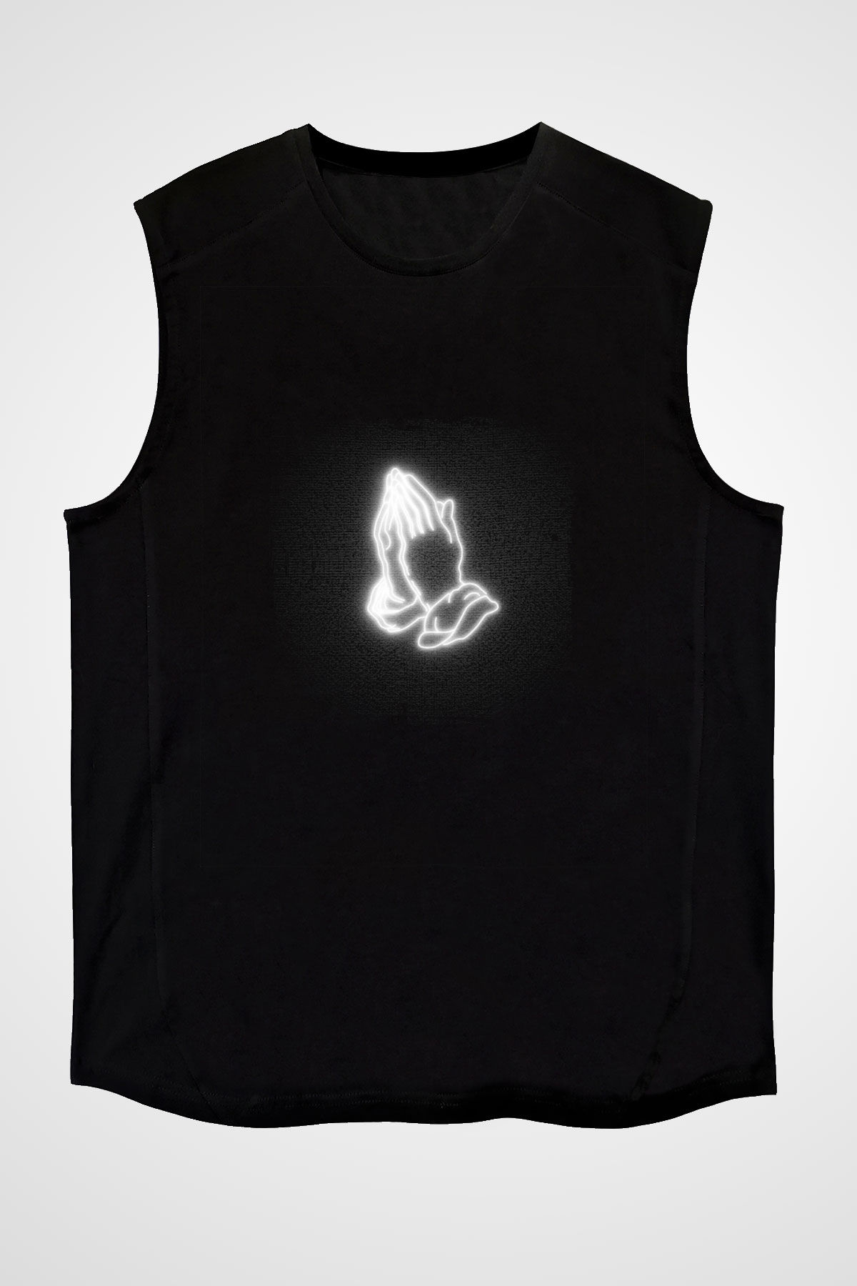 Drake Baskılı Unisex Siyah Kolsuz Tişört