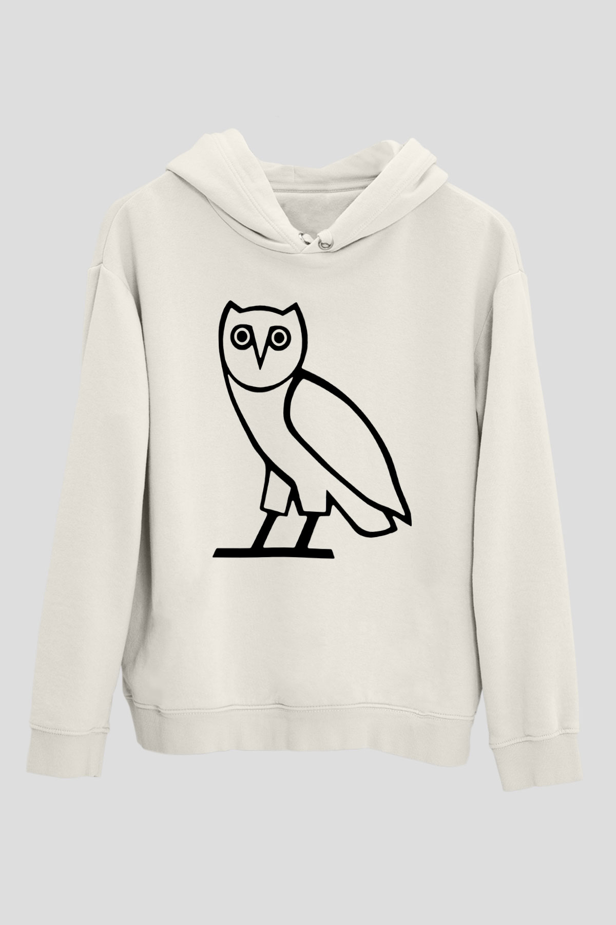 Drake Beyaz Unisex Kapşonlu Sweatshirt