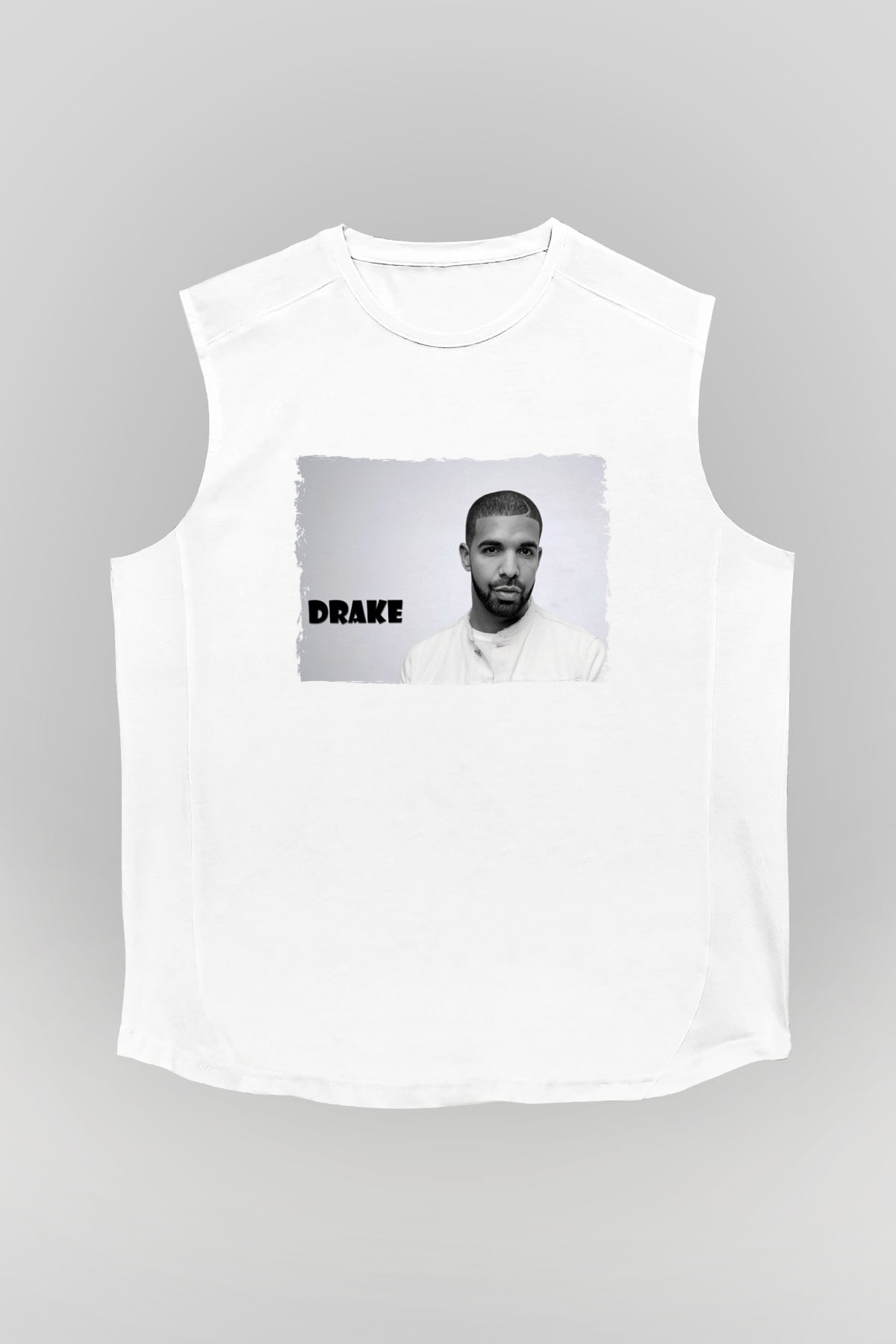 Drake Beyaz Unisex Kolsuz Tişört