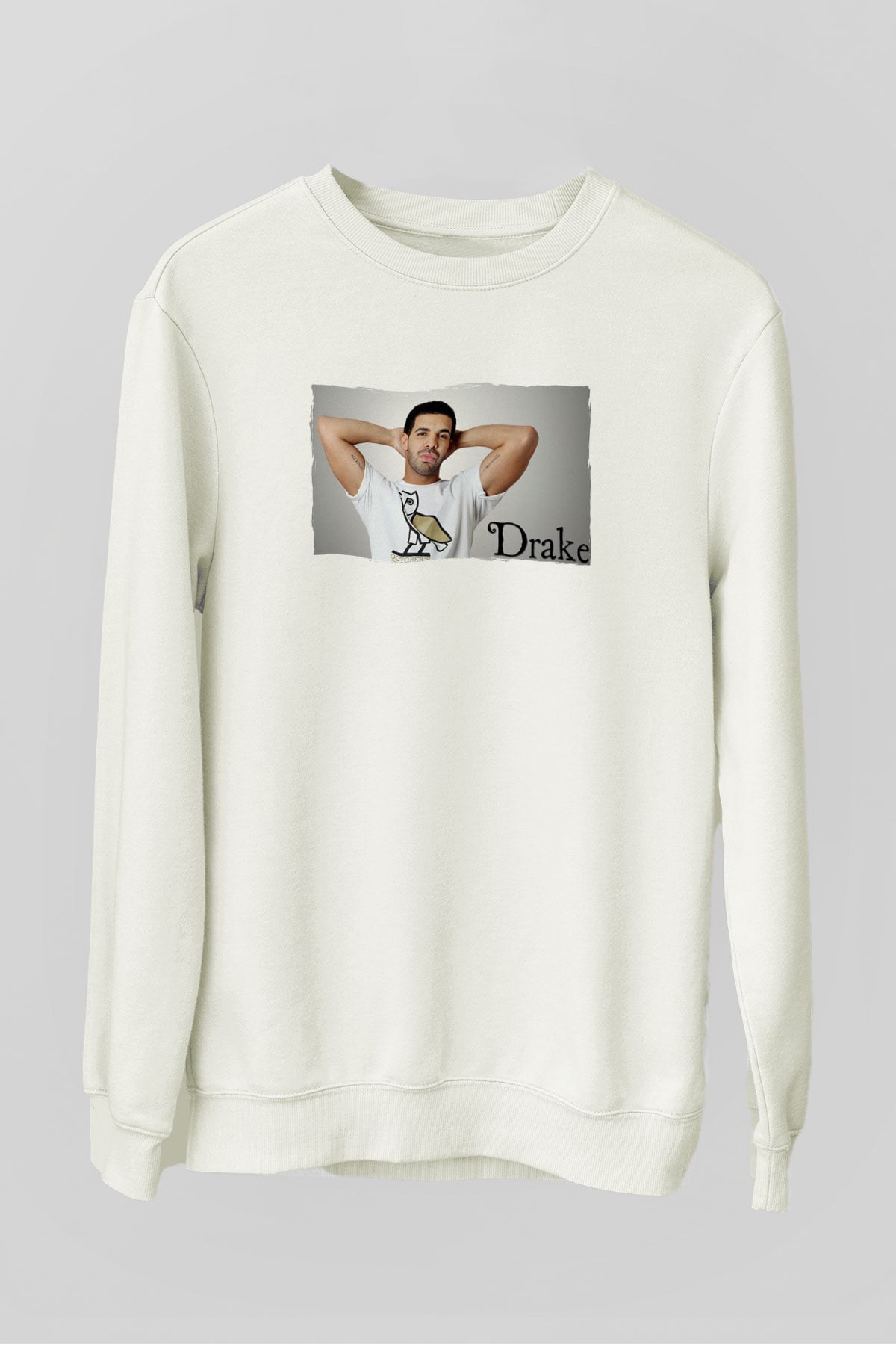 Drake Beyaz Unisex Sweatshirt