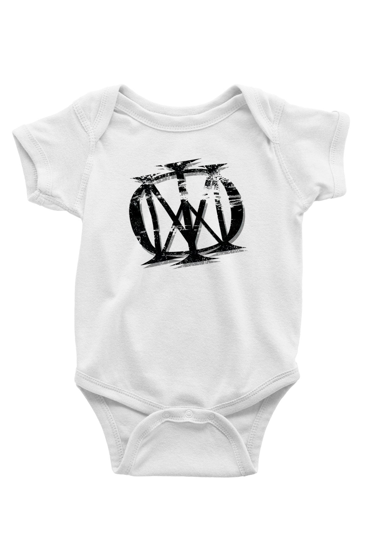 Dream Theater Baskılı Beyaz Unisex Bebek Body - Zıbın
