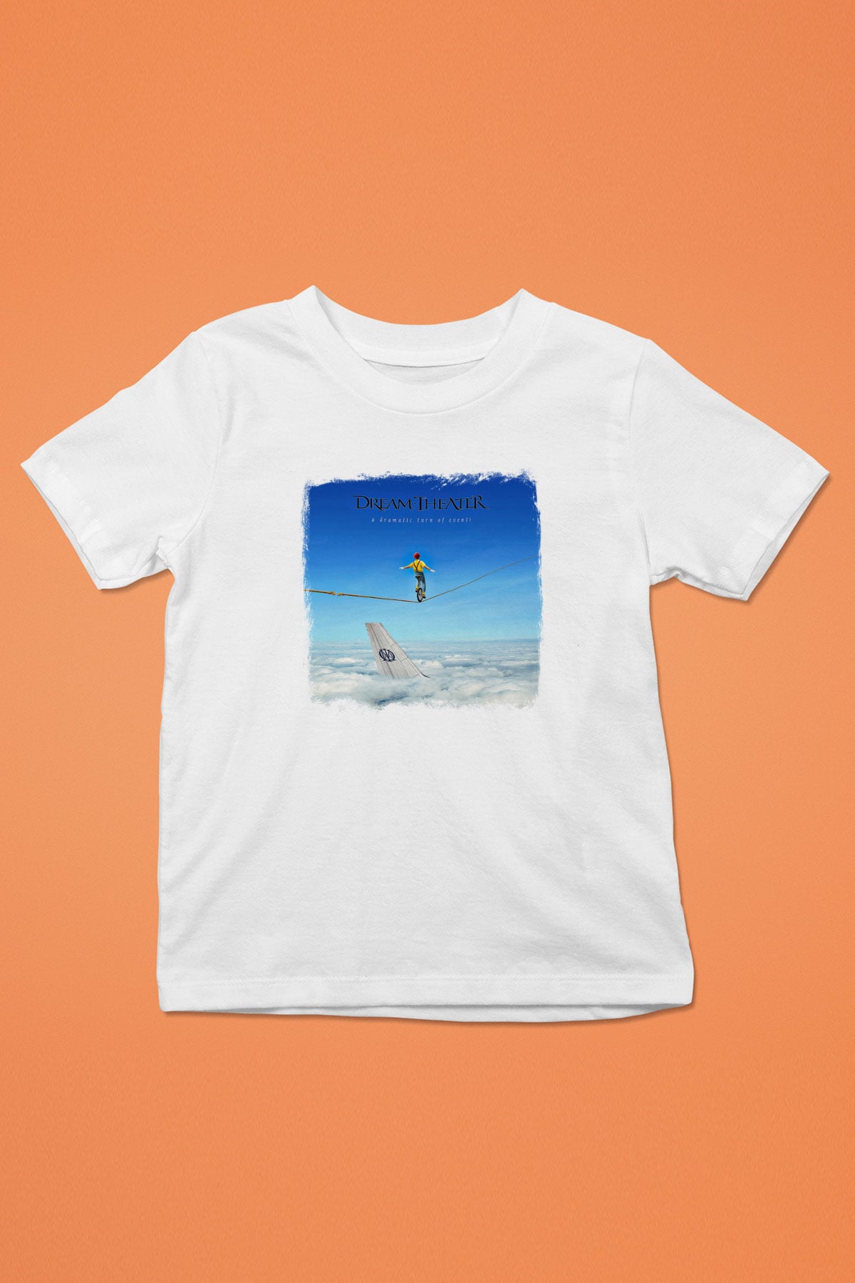 Dream Theater Baskılı Unisex Beyaz Çocuk Tişört