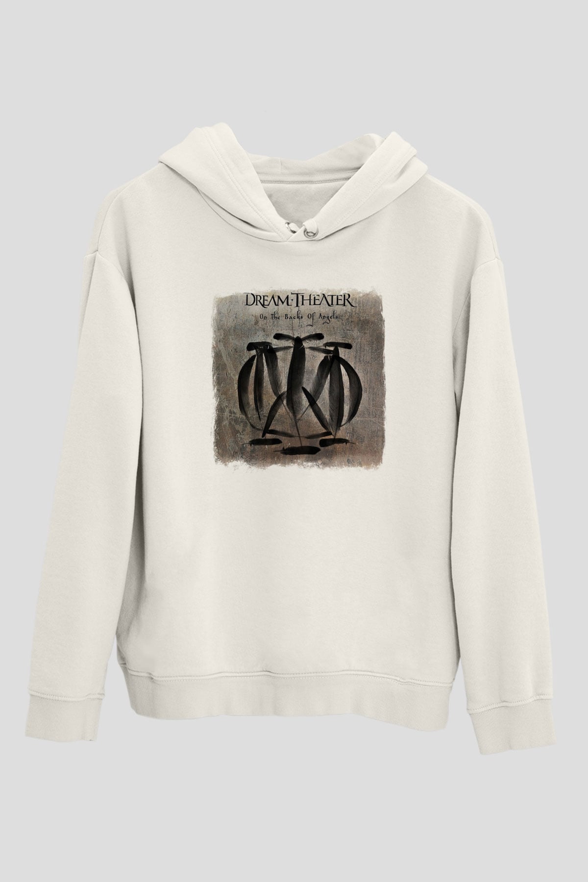 Dream Theater Baskılı Unisex Beyaz Hoodie