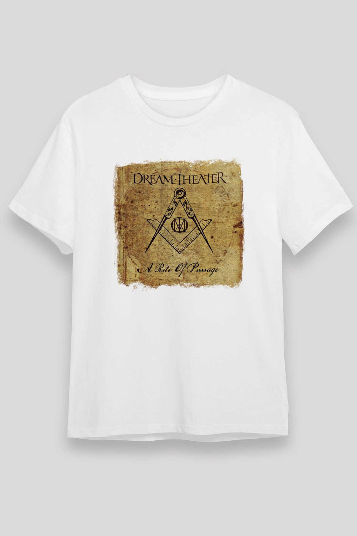 Dream Theater Baskılı Unisex Beyaz Tişört