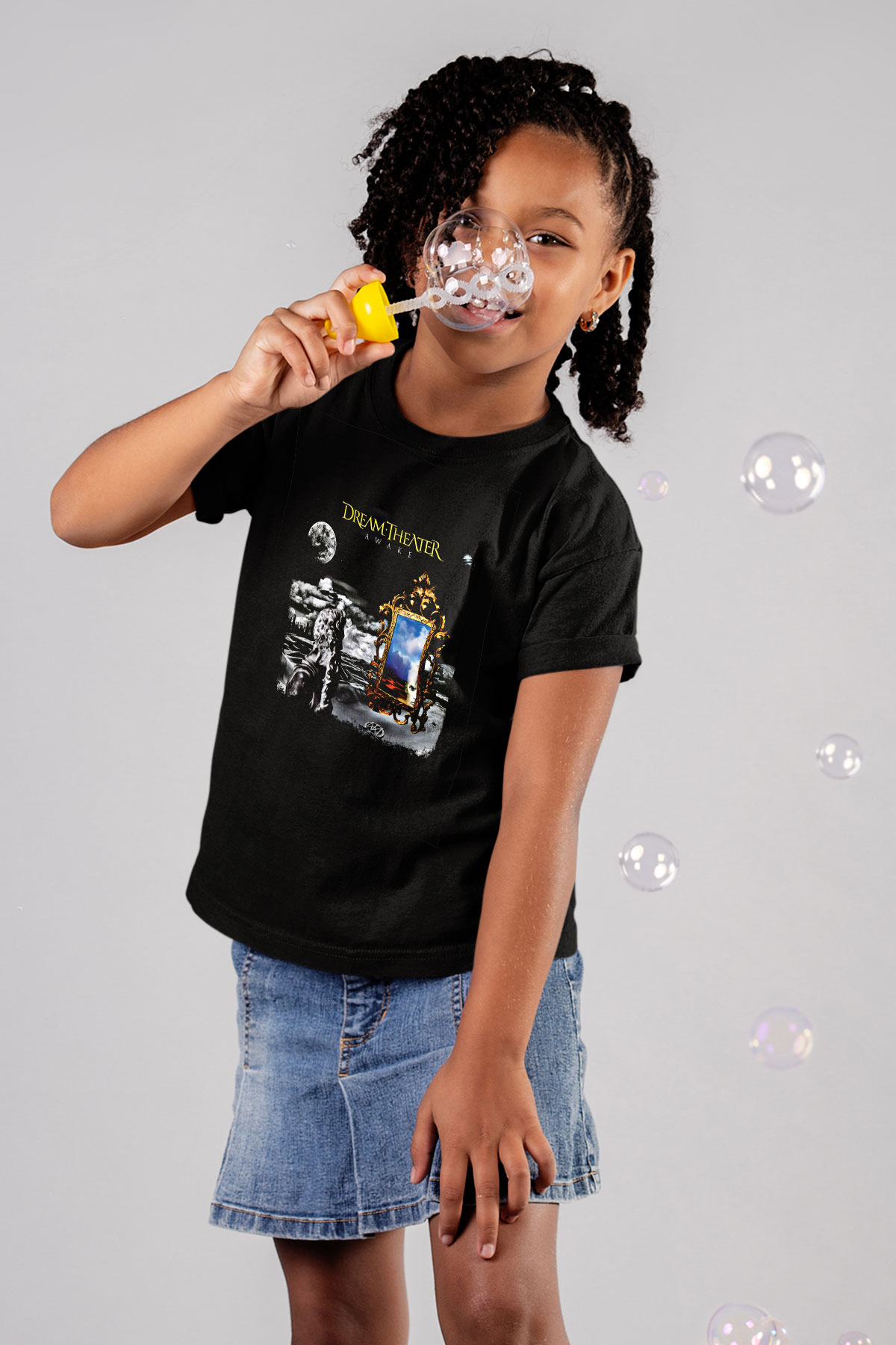 Dream Theater Baskılı Unisex Siyah Çocuk Tişört