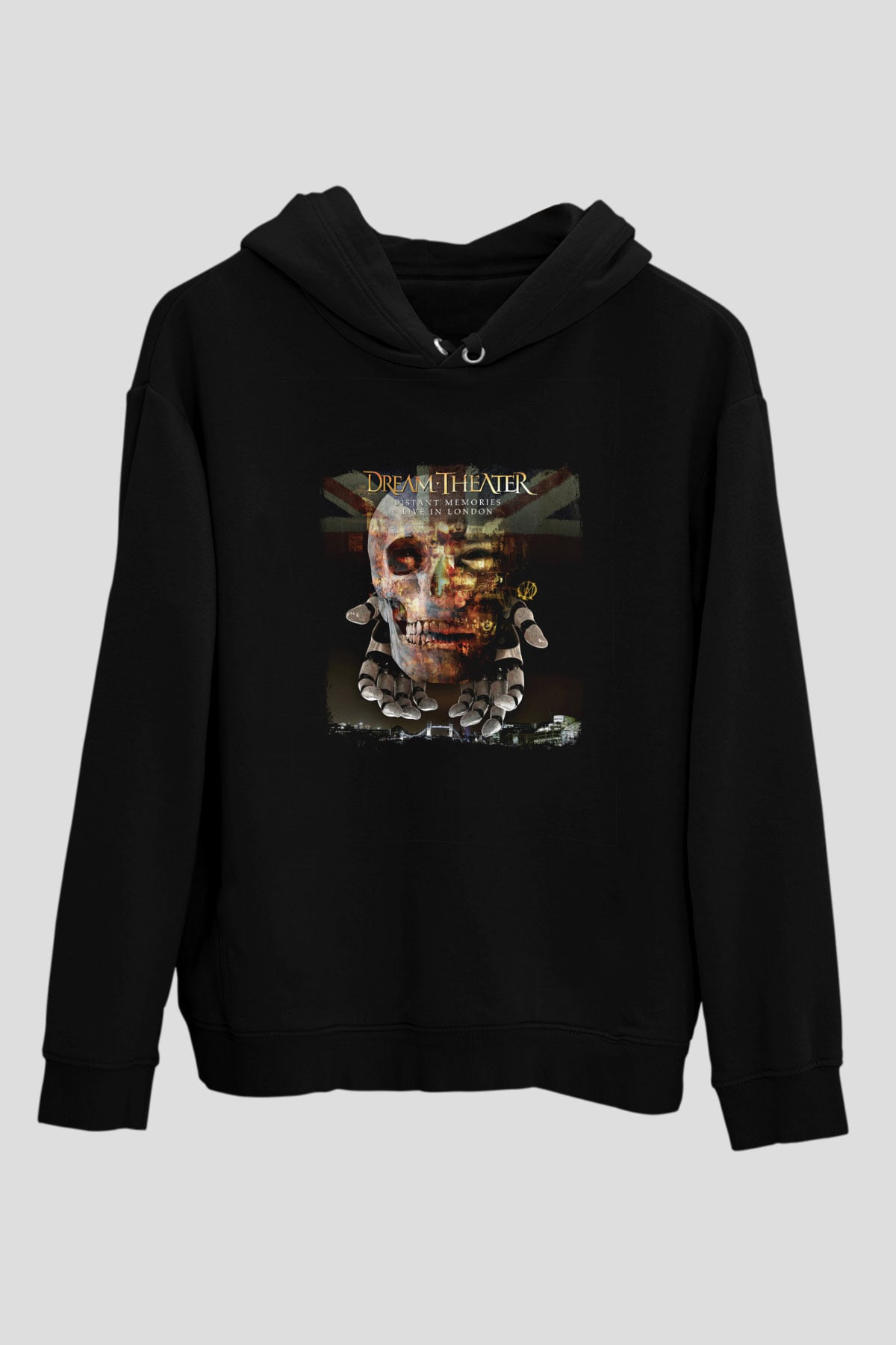 Dream Theater Baskılı Unisex Siyah Hoodie
