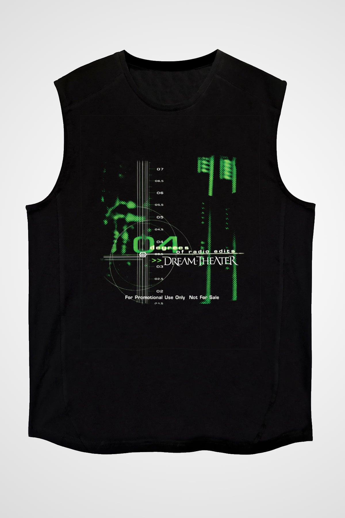 Dream Theater Baskılı Unisex Siyah Kolsuz Tişört