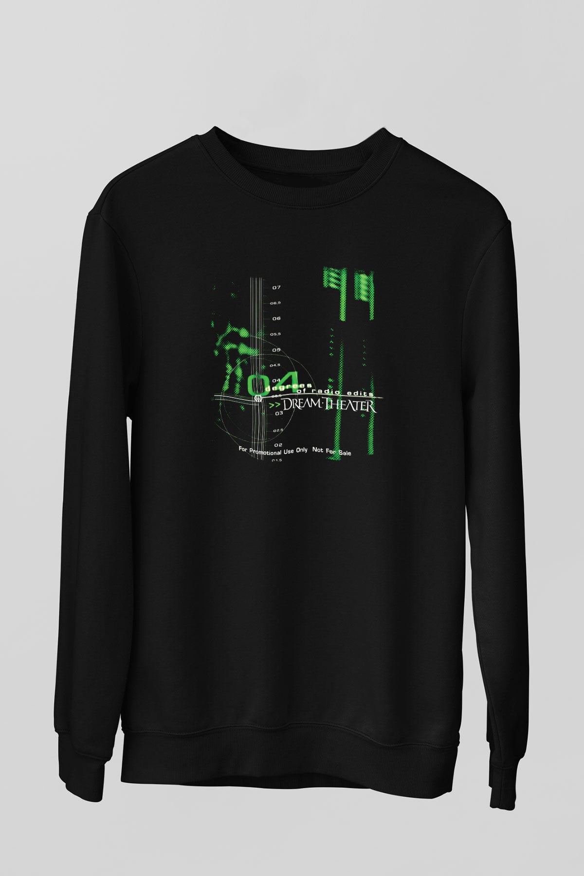Dream Theater Baskılı Unisex Siyah Sweatshirt