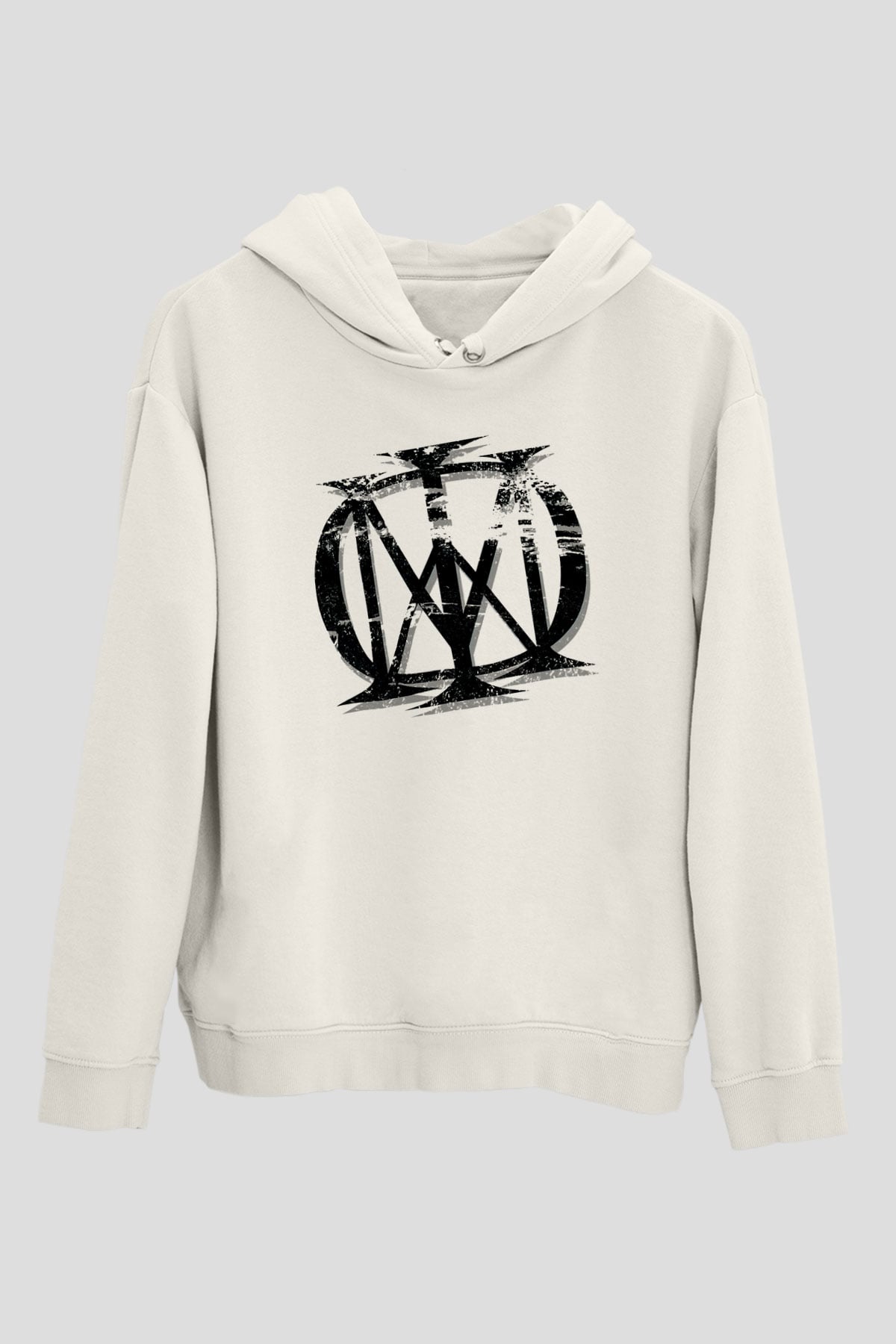 Dream Theater Beyaz Unisex Kapşonlu Sweatshirt