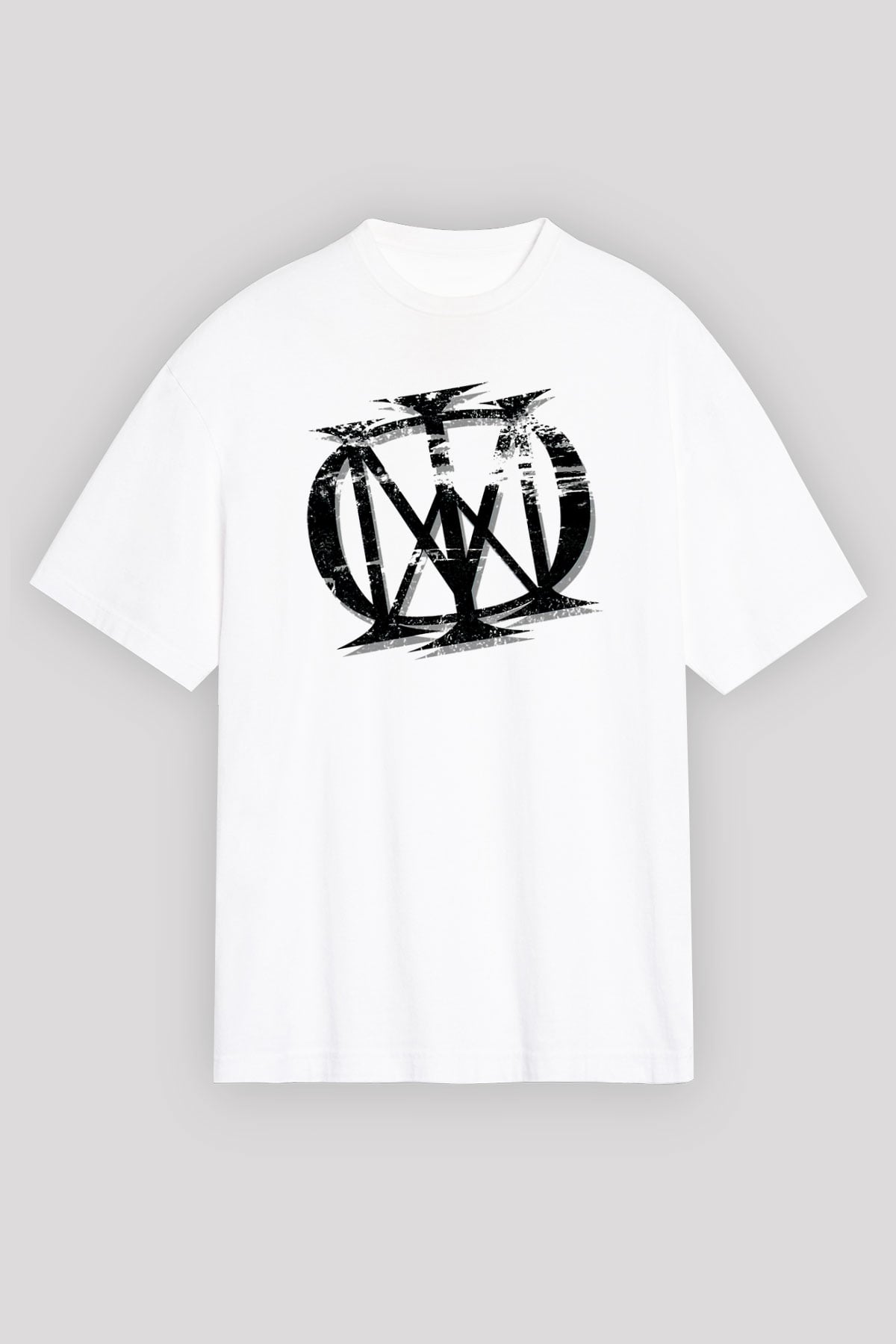 Dream Theater Beyaz Unisex Oversize Tişört T-Shirt