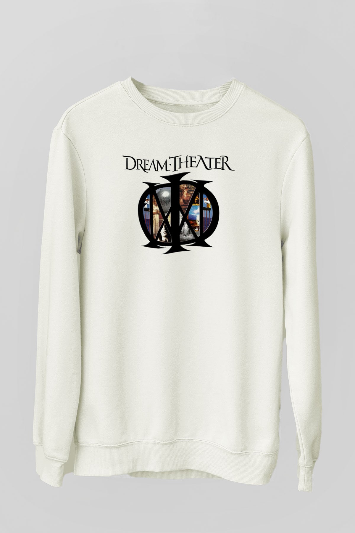 Dream Theater Beyaz Unisex Sweatshirt