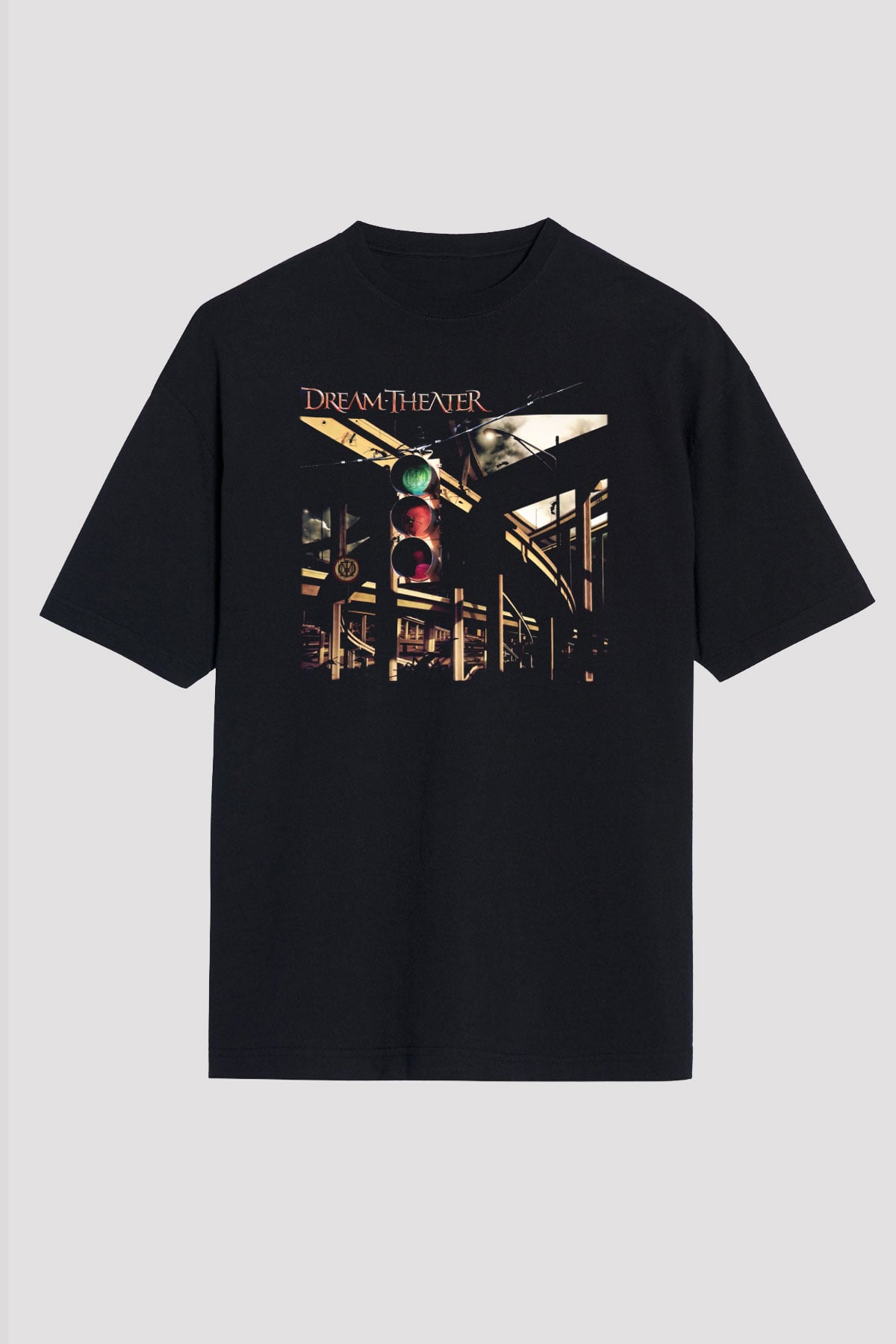 Dream Theater Siyah Unisex Oversize Tişört T-Shirt