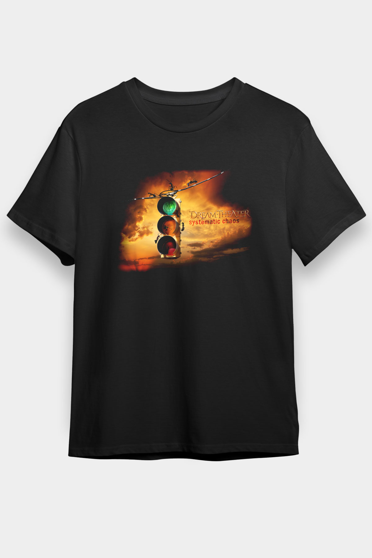 Dream Theater Siyah Unisex Tişört T-Shirt - TişörtFabrikası