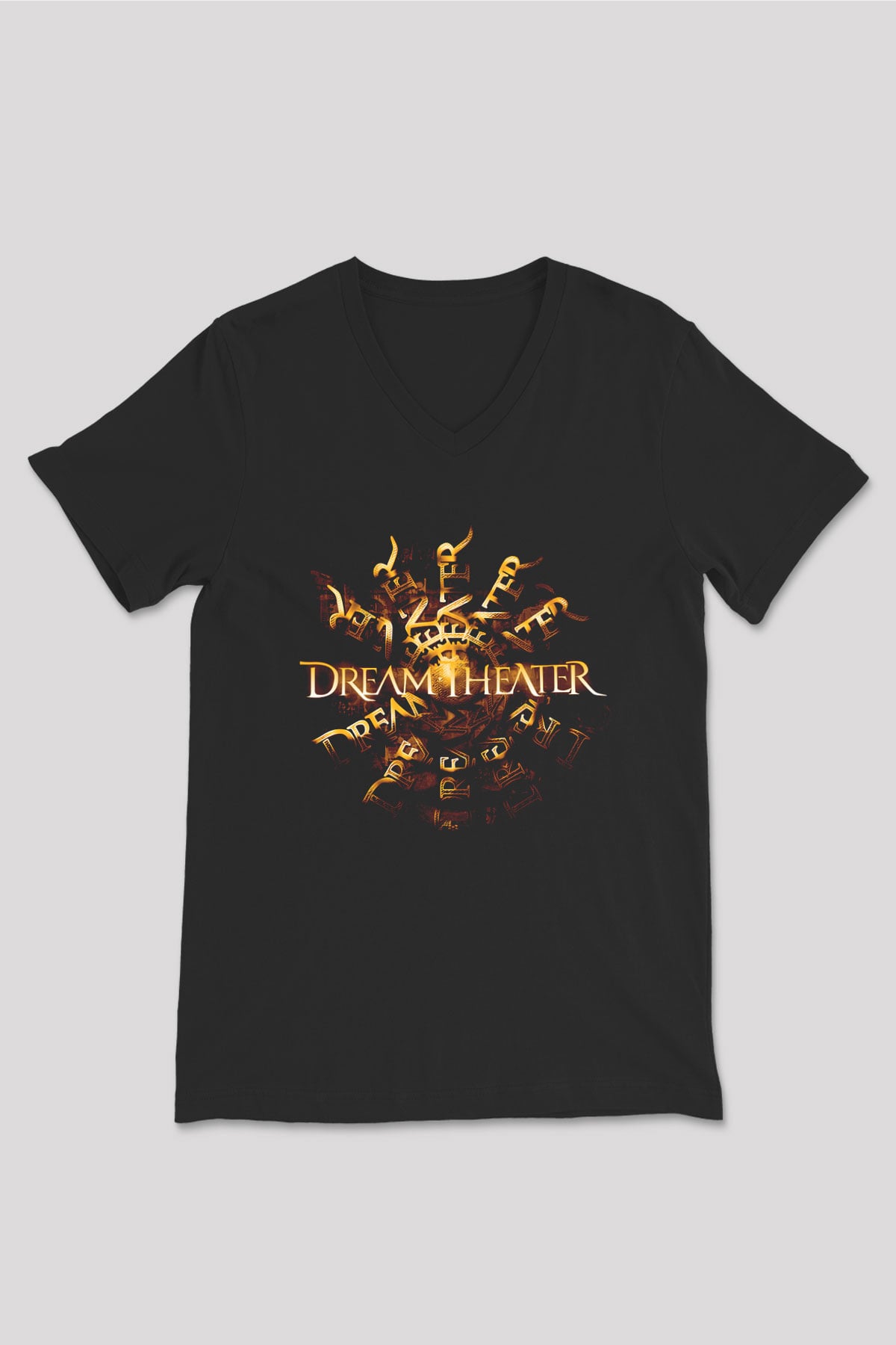 Dream Theater Siyah Unisex V Yaka Tişört