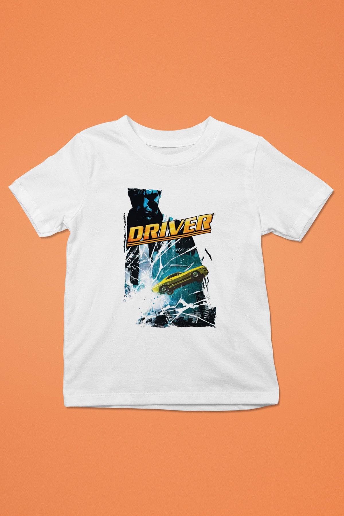 Driver Beyaz Unisex Çocuk Tişört