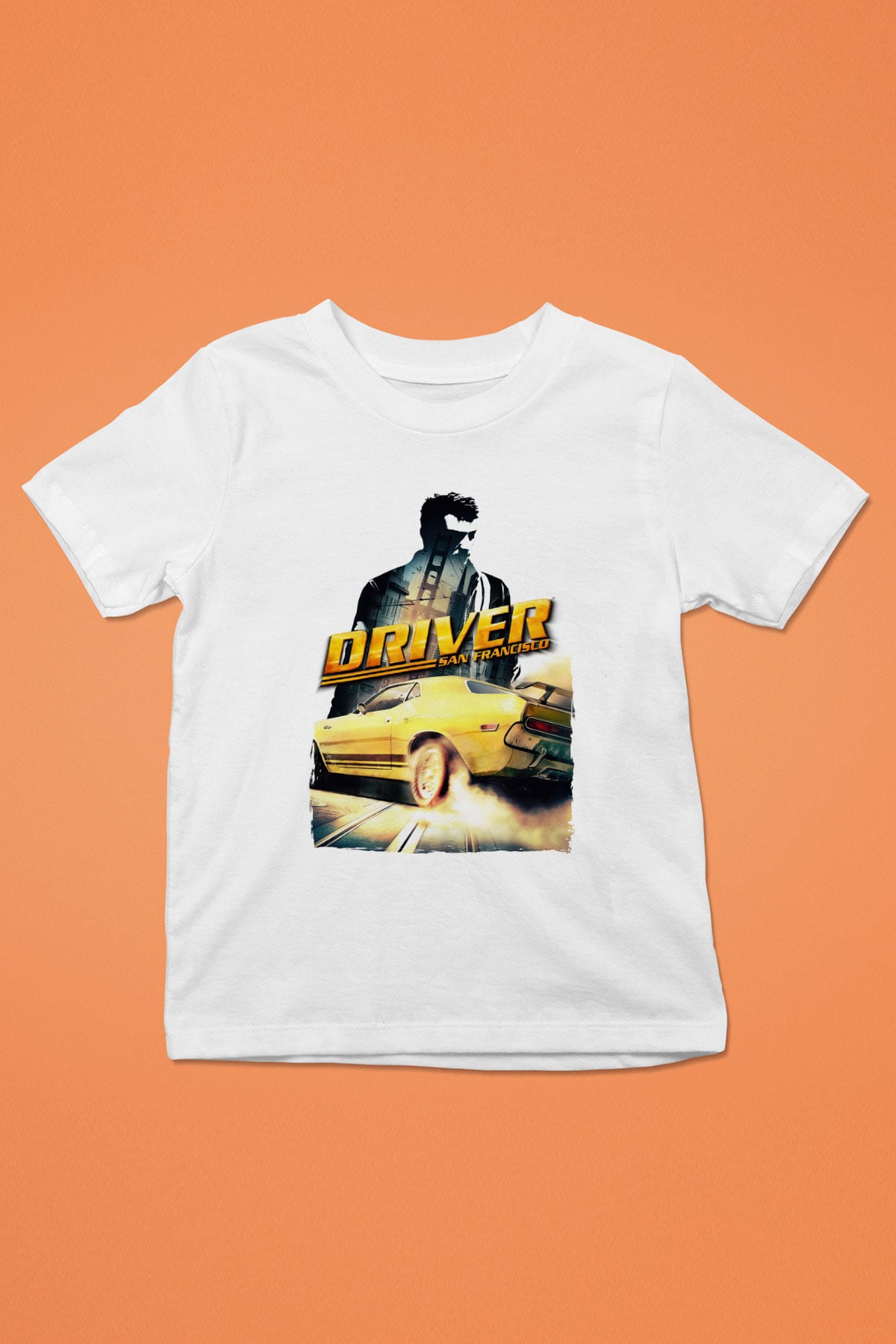 Driver Beyaz Unisex Çocuk Tişört